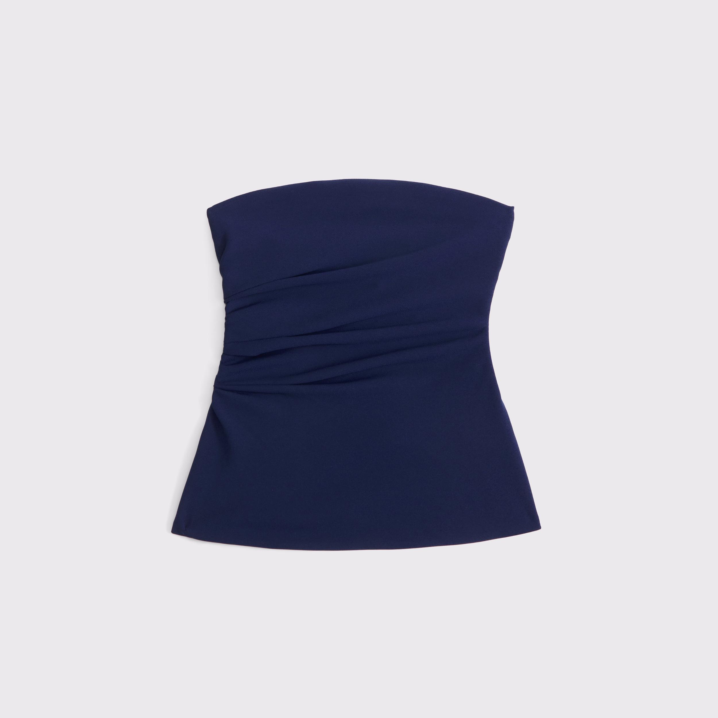Strapless Side Ruched Top Product Image