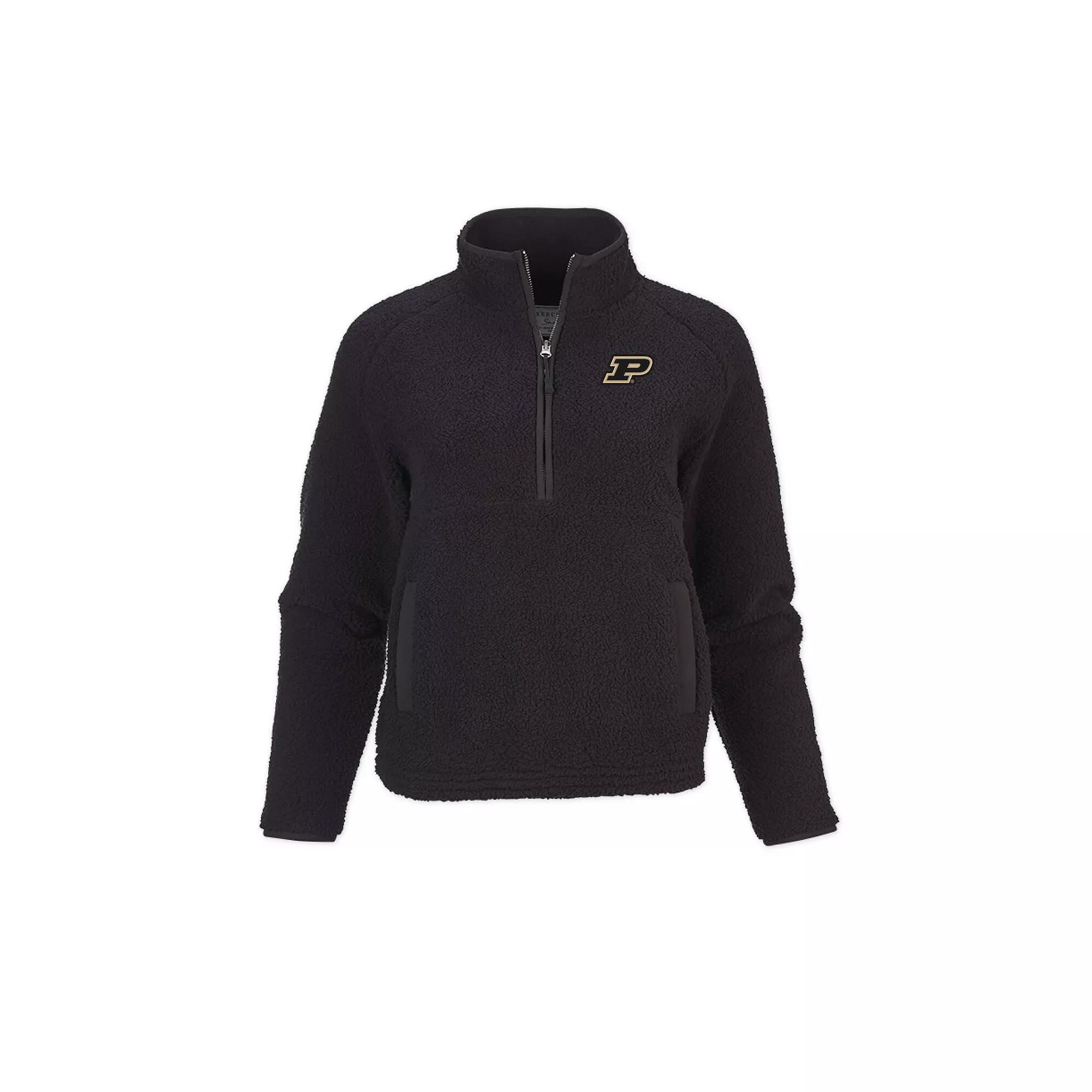 Women's Black Purdue Boilermakers Everest Half-Zip Top, Size: XL Product Image