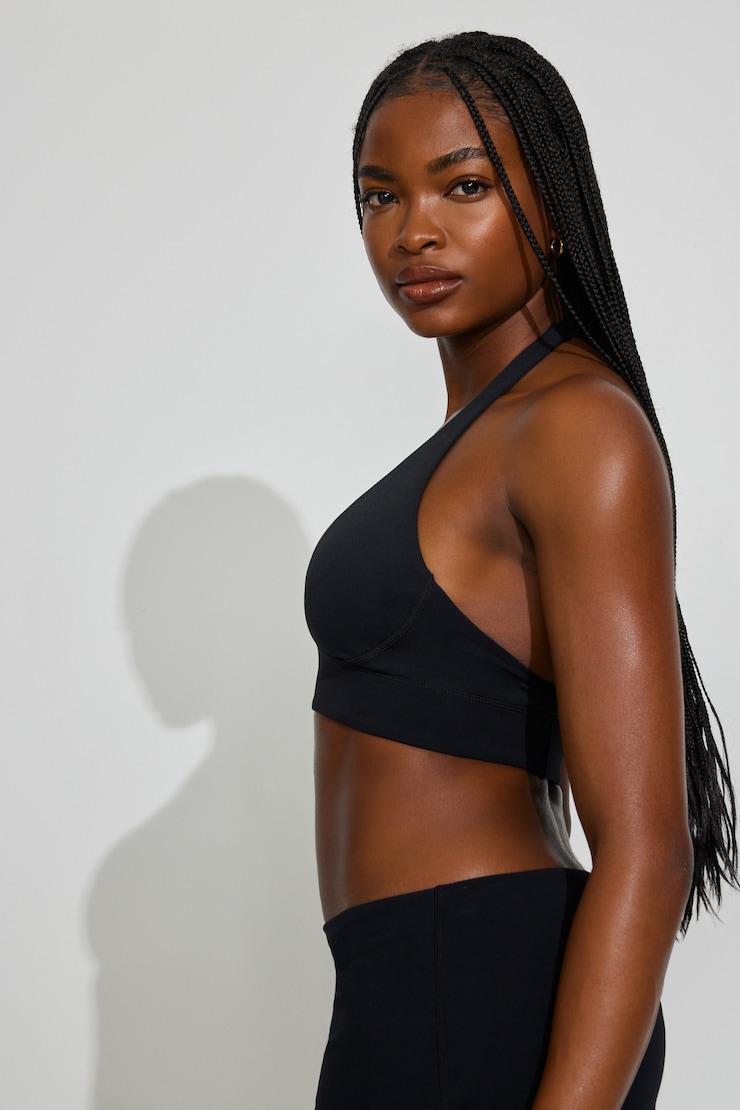 Active Plunge Halter Bra Product Image