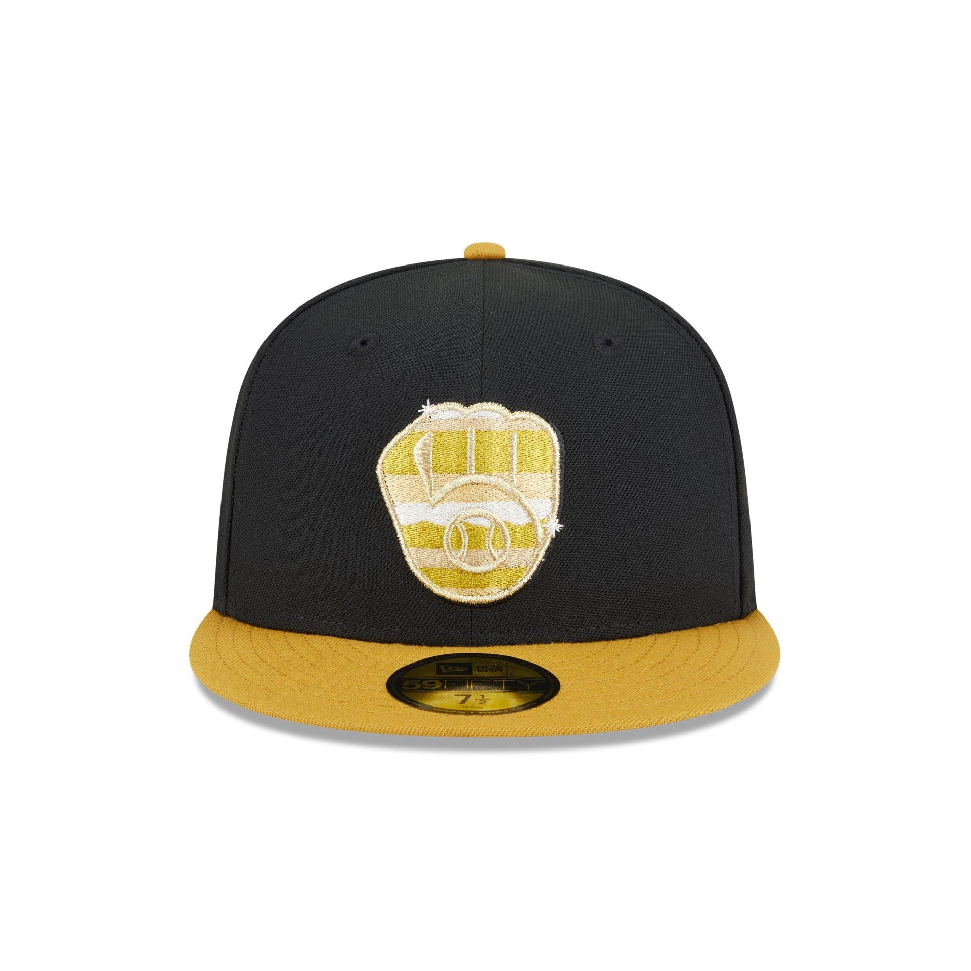 Cleveland Guardians Metallic Gold Logo 59FIFTY Fitted Hat Male Product Image