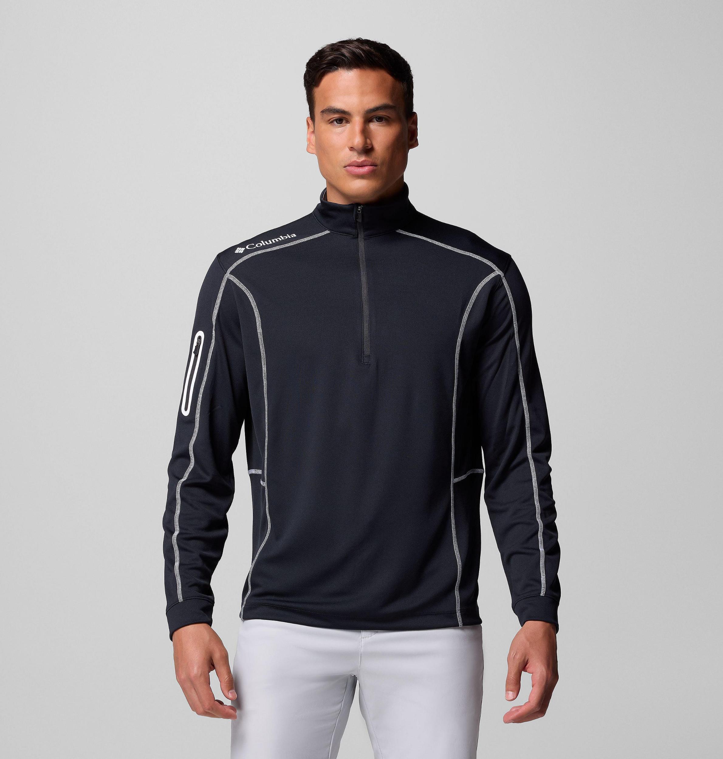 Columbia Mens Shotgun Quarter Zip Golf Pullover- Product Image