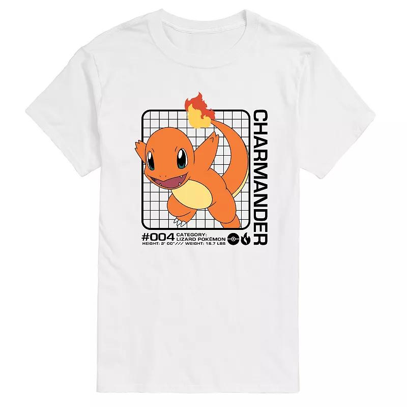 Men's Pokemon Charmander Stats Graphic Tee,  Product Image