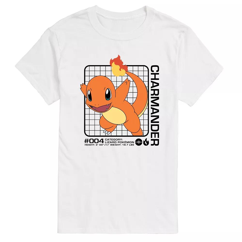 Men's Pokemon Charmander Stats Graphic Tee,  Product Image