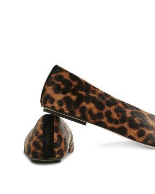 Women's Prudence Leopard Print Calf Hair Ballet Flats Product Image