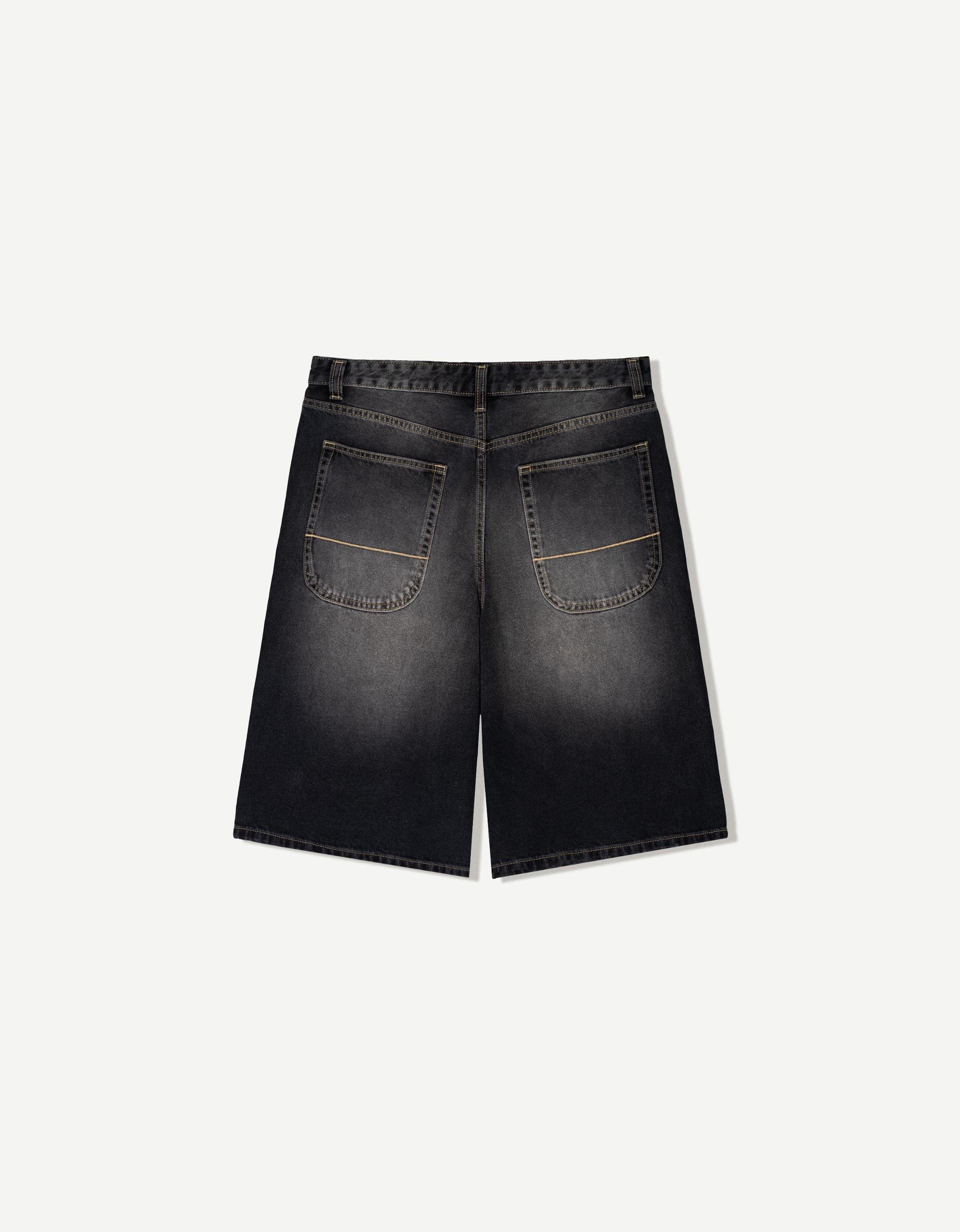 Denim skater Bermuda shorts Product Image