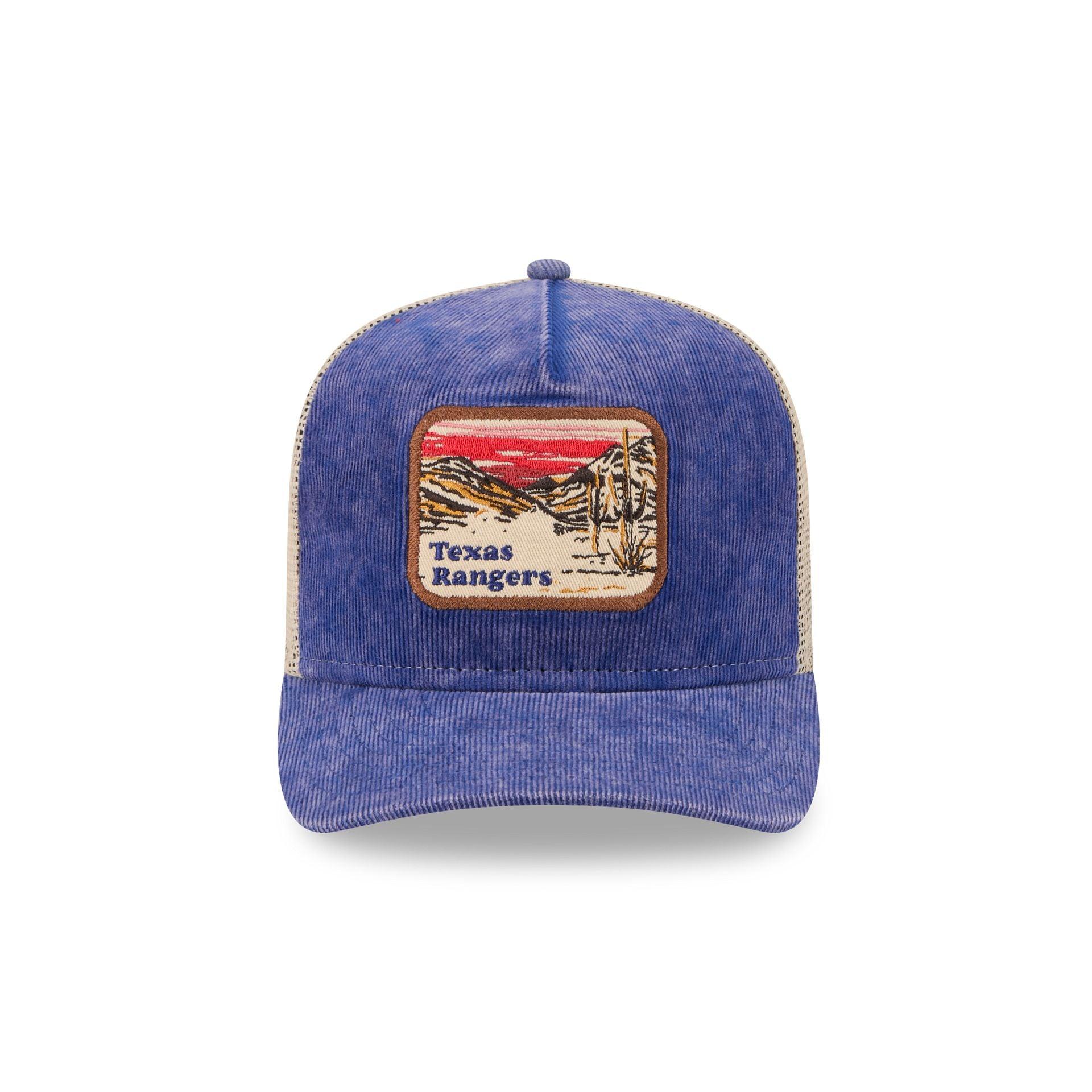 Texas Rangers Vintage Landscape 9FIFTY A-Frame Trucker Hat Male Product Image