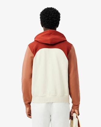 Men's Zip-Up Colorblock Hoodie Product Image