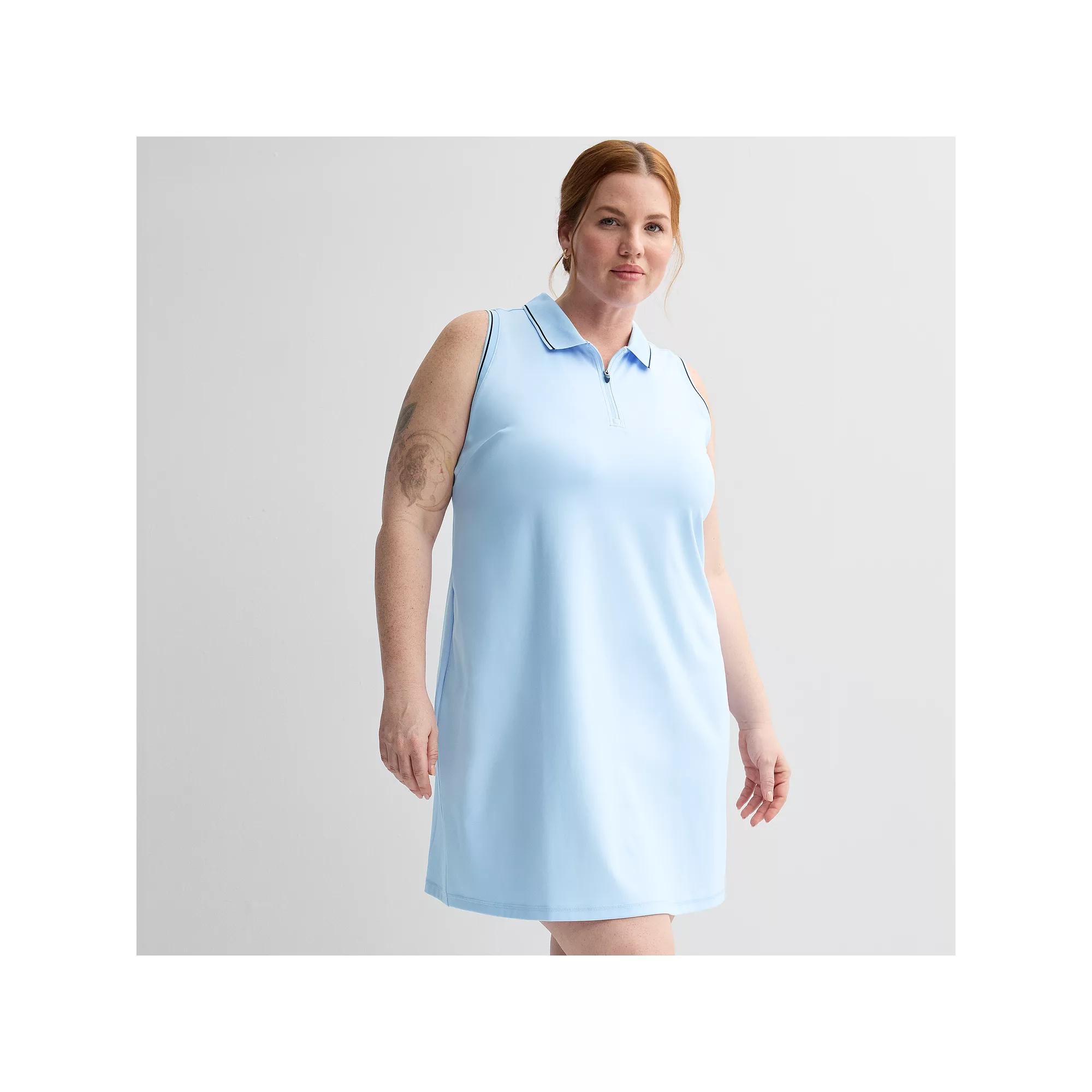 Plus Size Tek Gear® Polo Tank Dress, Women's, Size: 3XL, Modern White Product Image