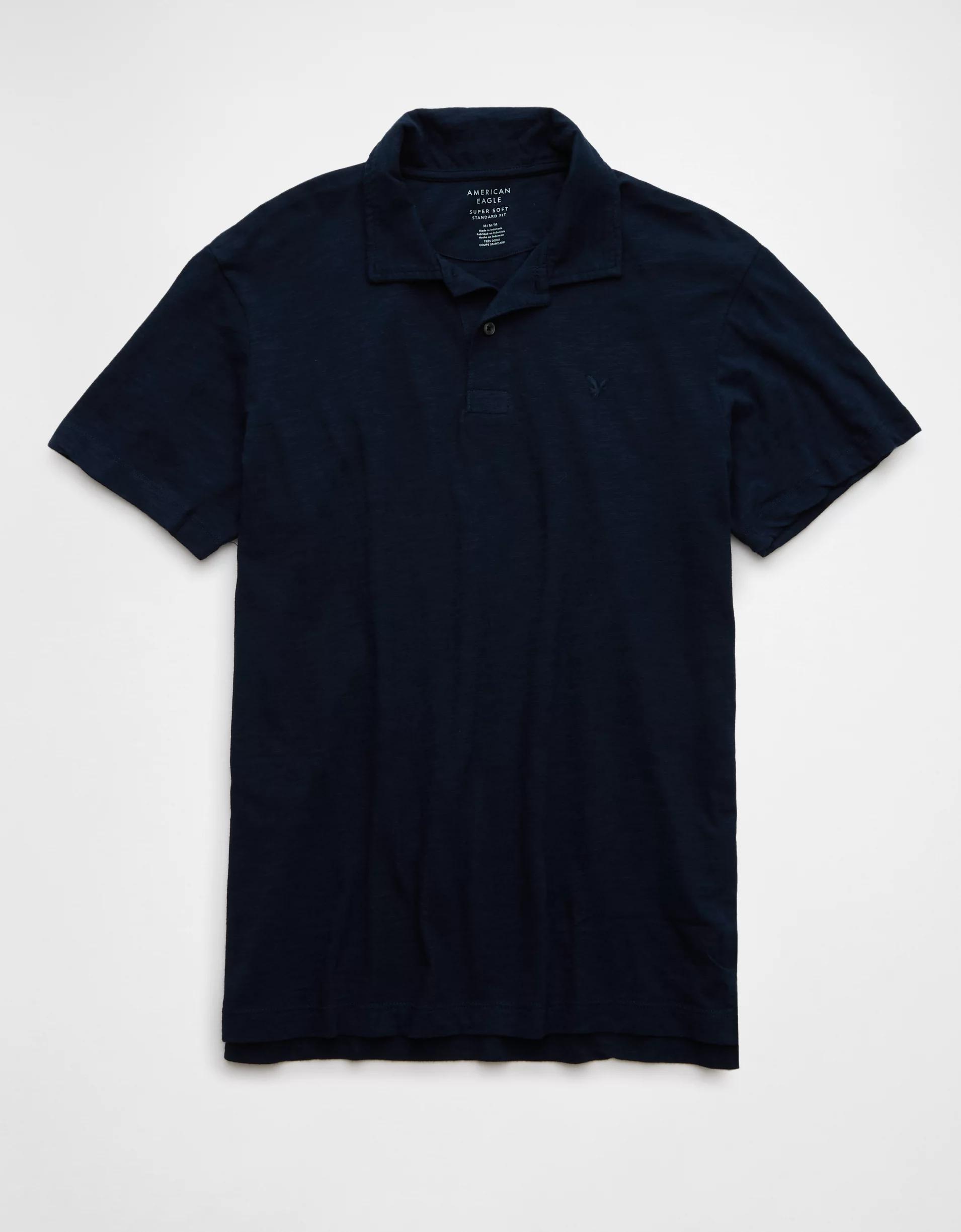 AE Slub Polo Shirt Product Image