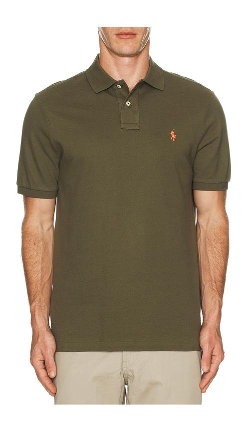 POLO RALPH LAUREN Green Polo Shirt With Pony Embroidery On The Front Product Image