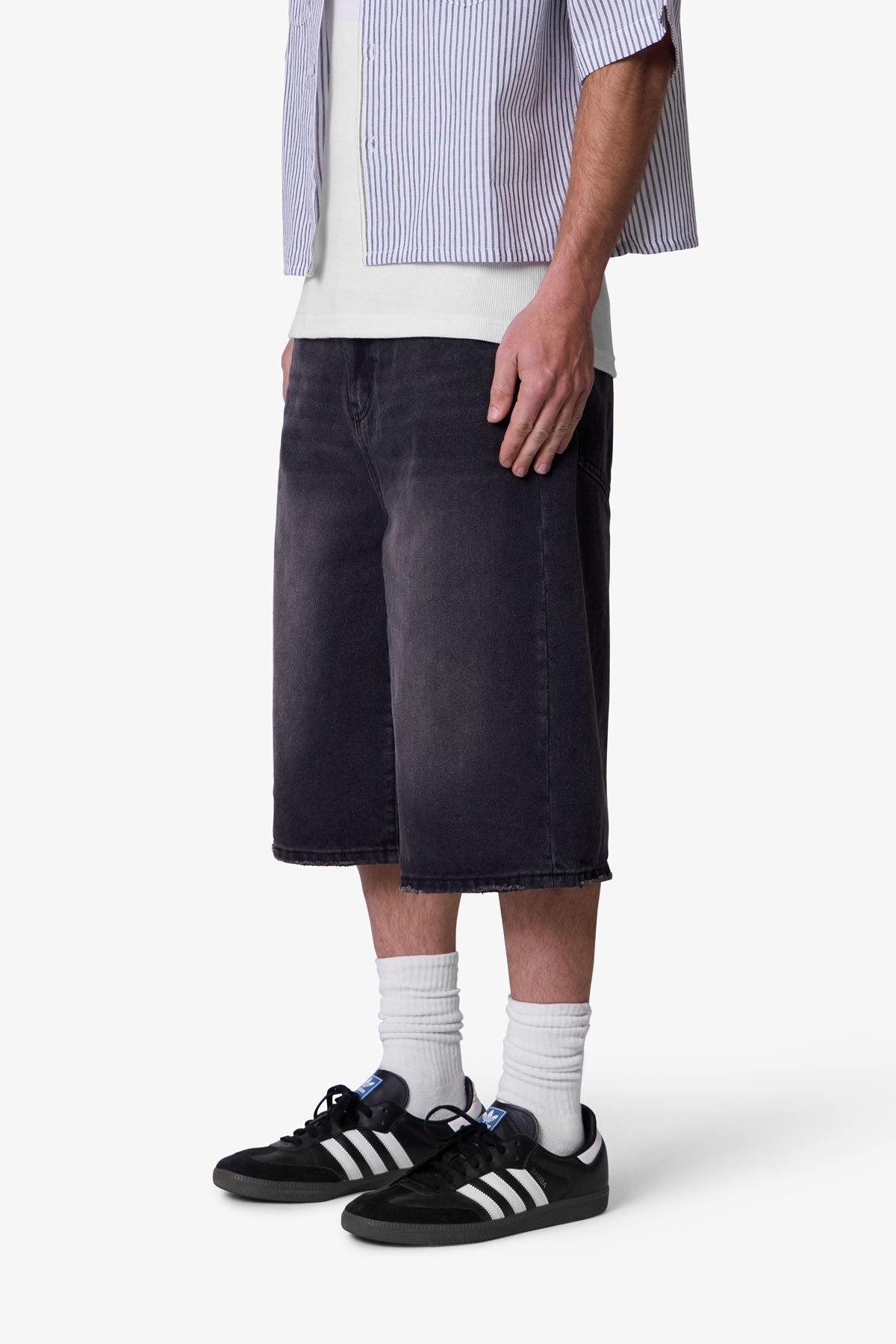 Ultra Baggy Denim Shorts - Black Product Image