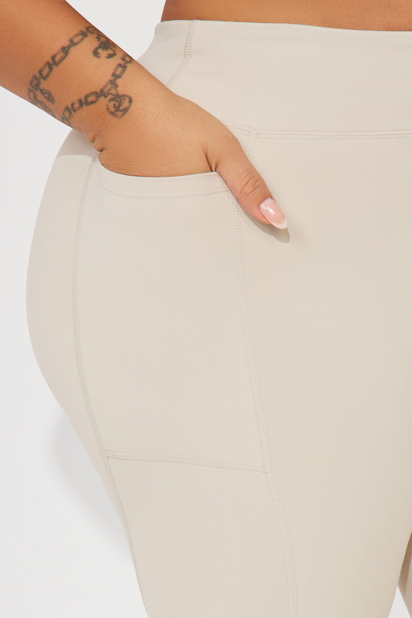 Hill Hiker Super Soft Active Legging - Taupe Product Image