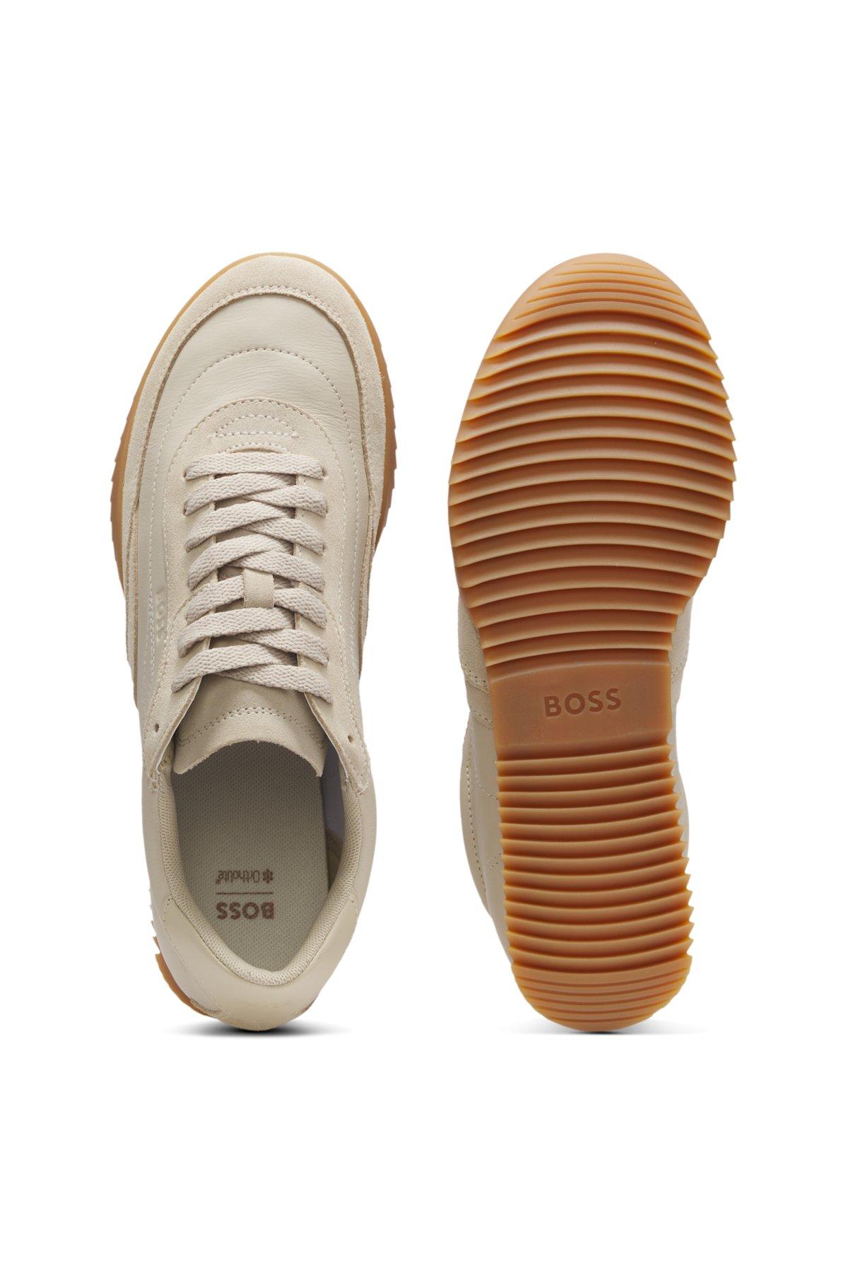 Trainers in leather and suede Product Image