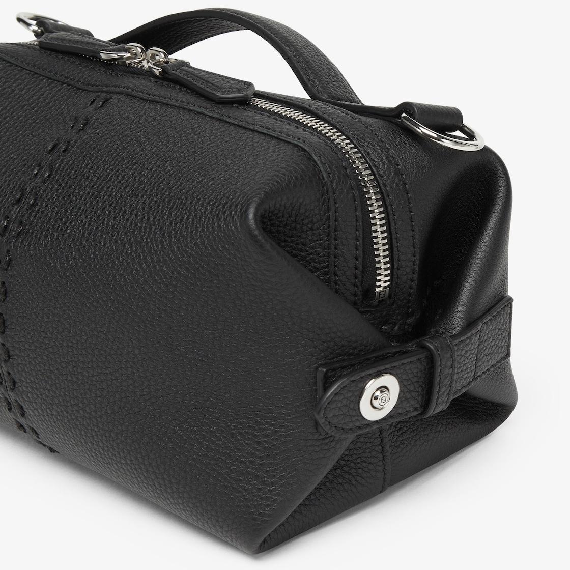 Selleria Fendi Siesta SmallBlack leather Selleria bag with 266 hand-sewn topstitches Product Image