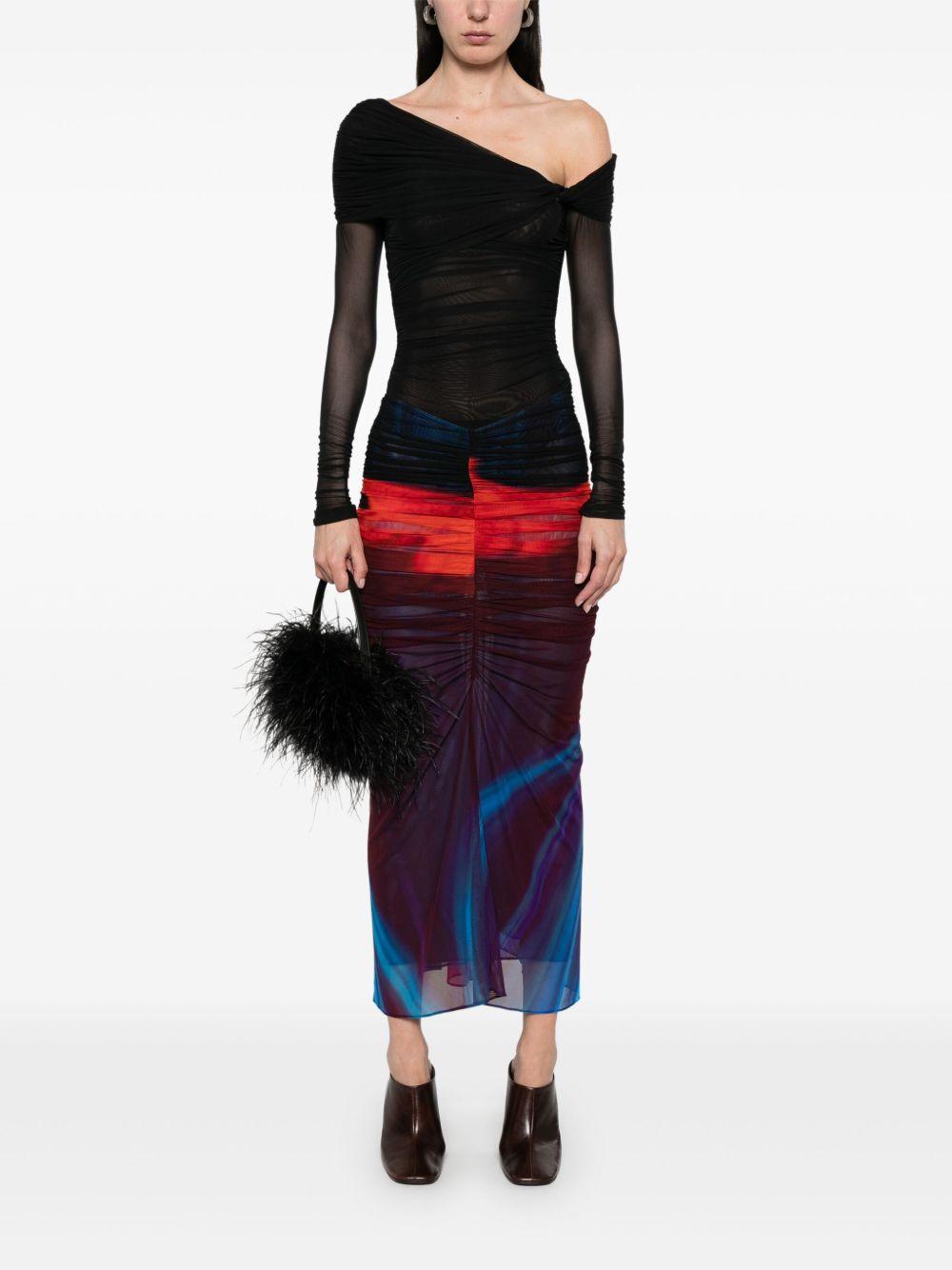 off-shoulder ruched bodysuit  Product Image