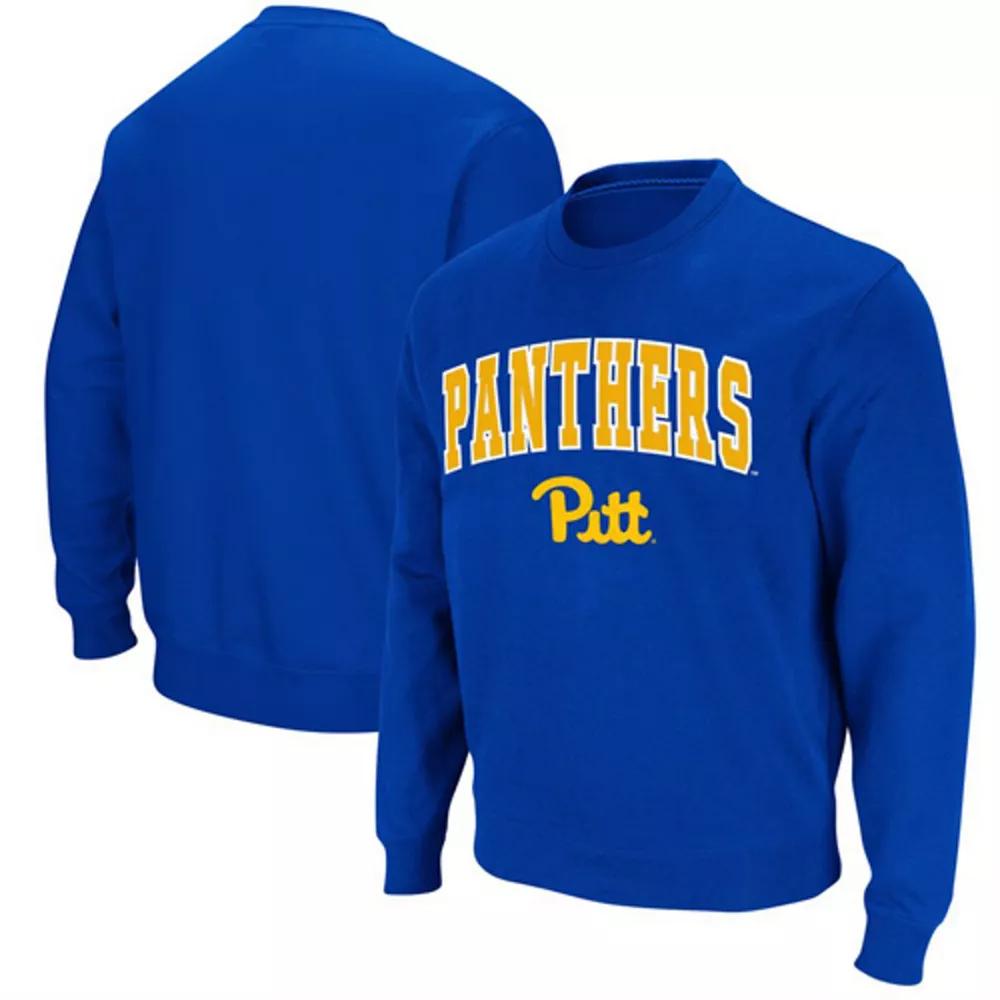 Men's Colosseum Royal Pitt Panthers Arch & Logo Sweatshirt,  Product Image