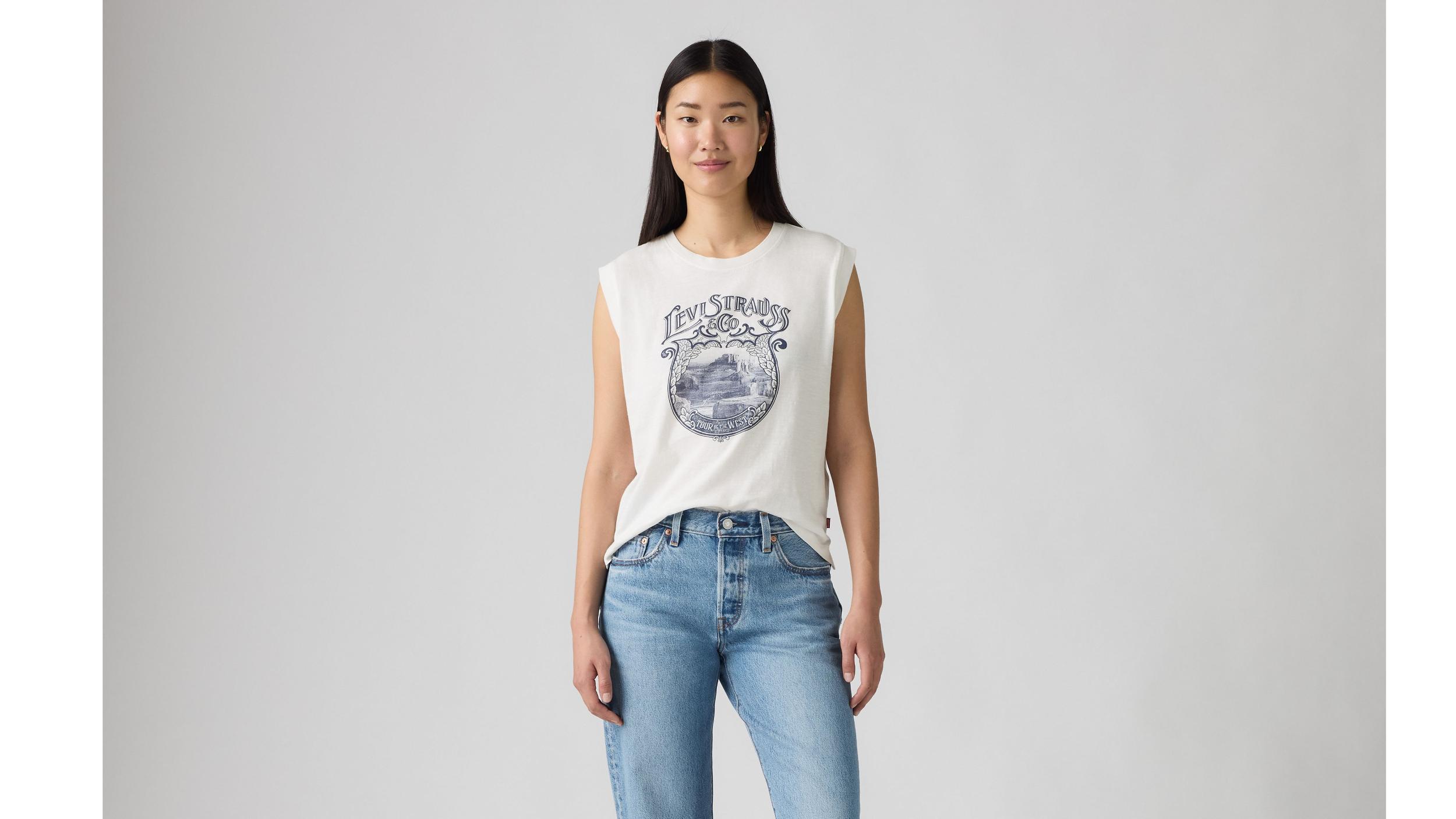 Graphic Boxy Tank Top Product Image