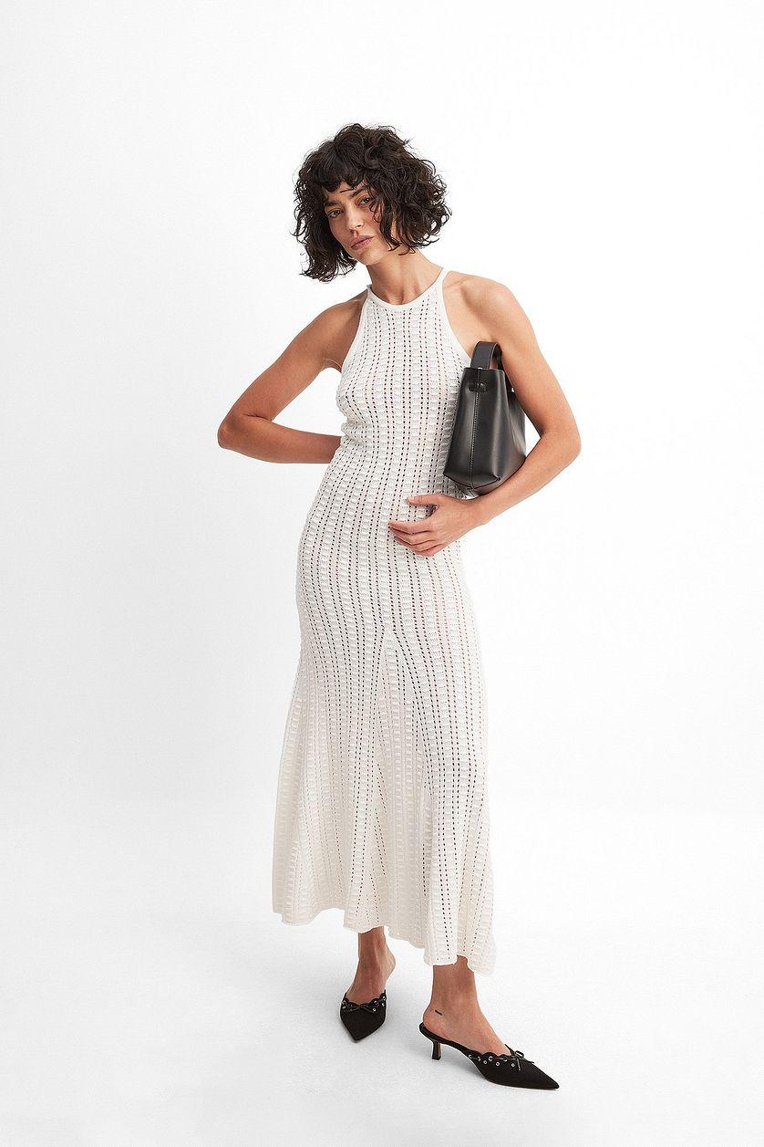 Crochet Knitted Midi Dress Product Image