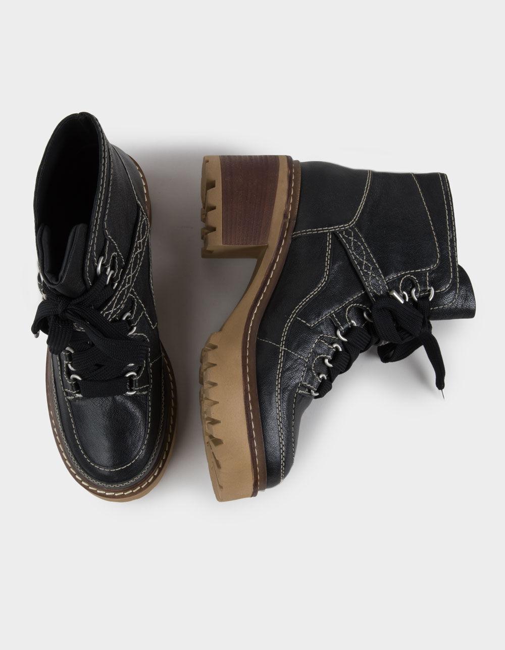 FREE PEOPLE Jasper Hiker Womens Ankle Boots - BLACK Product Image