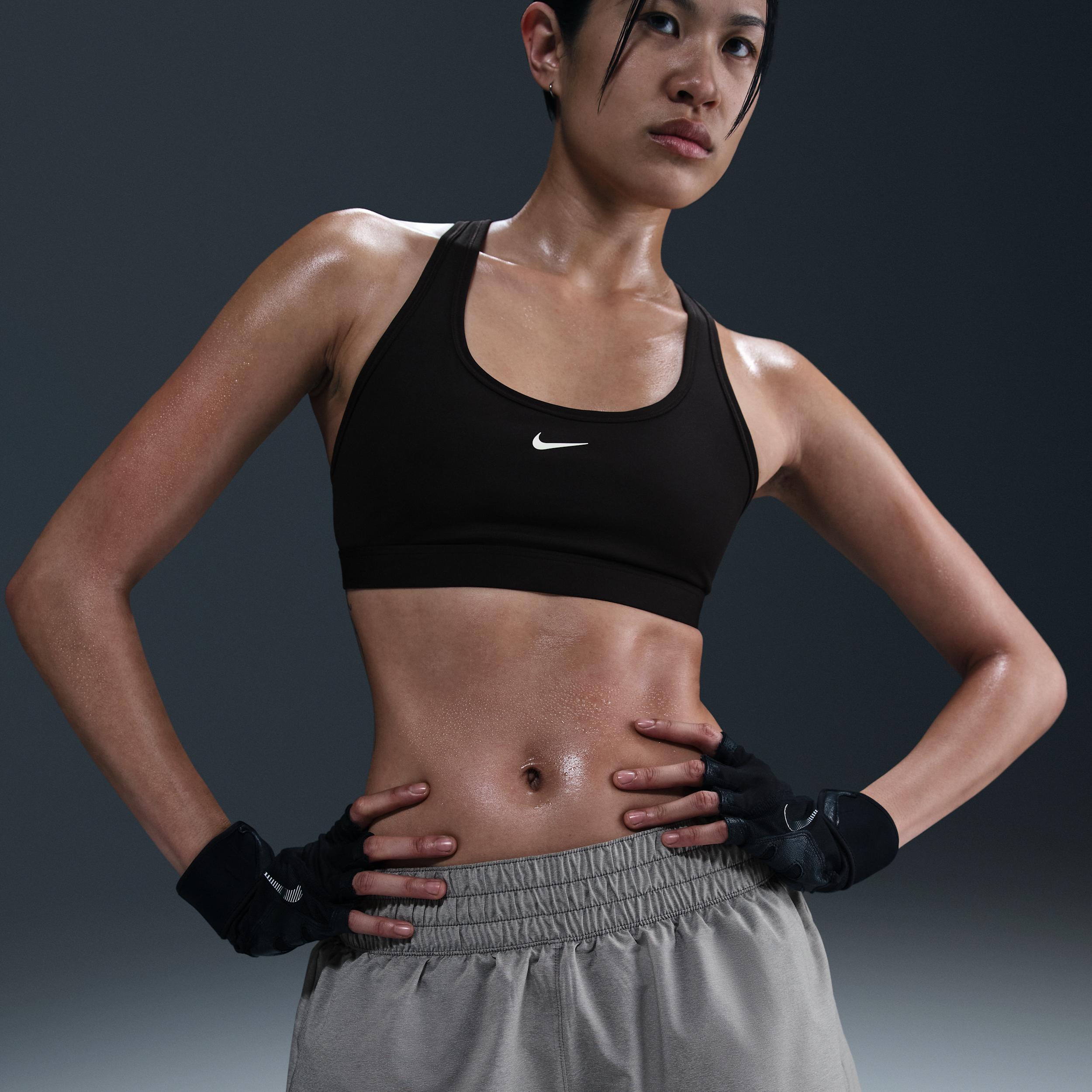 Nike Womens One Dri-FIT Mid-Rise 3 Brief-Lined Shorts | DX6010-084 Product Image