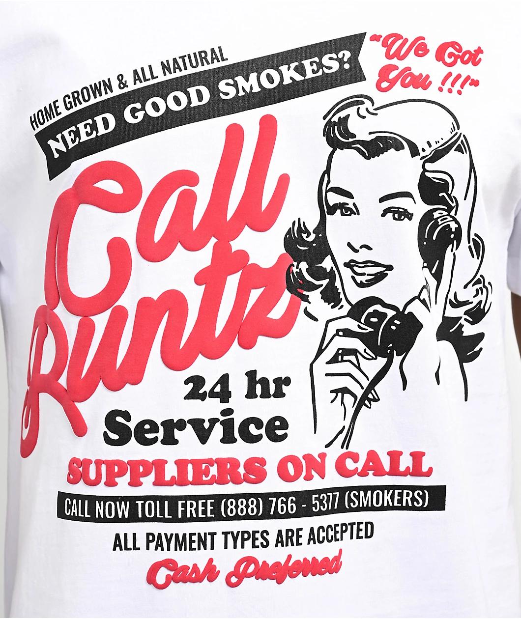 Runtz On Call White T-Shirt Product Image