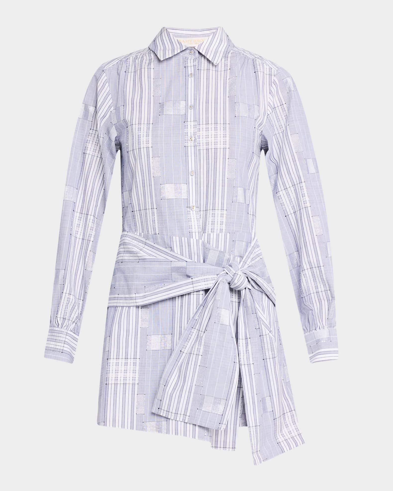 Sariah Belted Mini Shirtdress Product Image