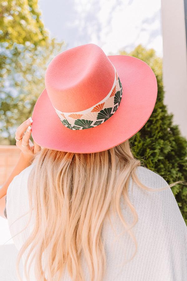 Forgotten Love Wool Fedora In Blush Product Image