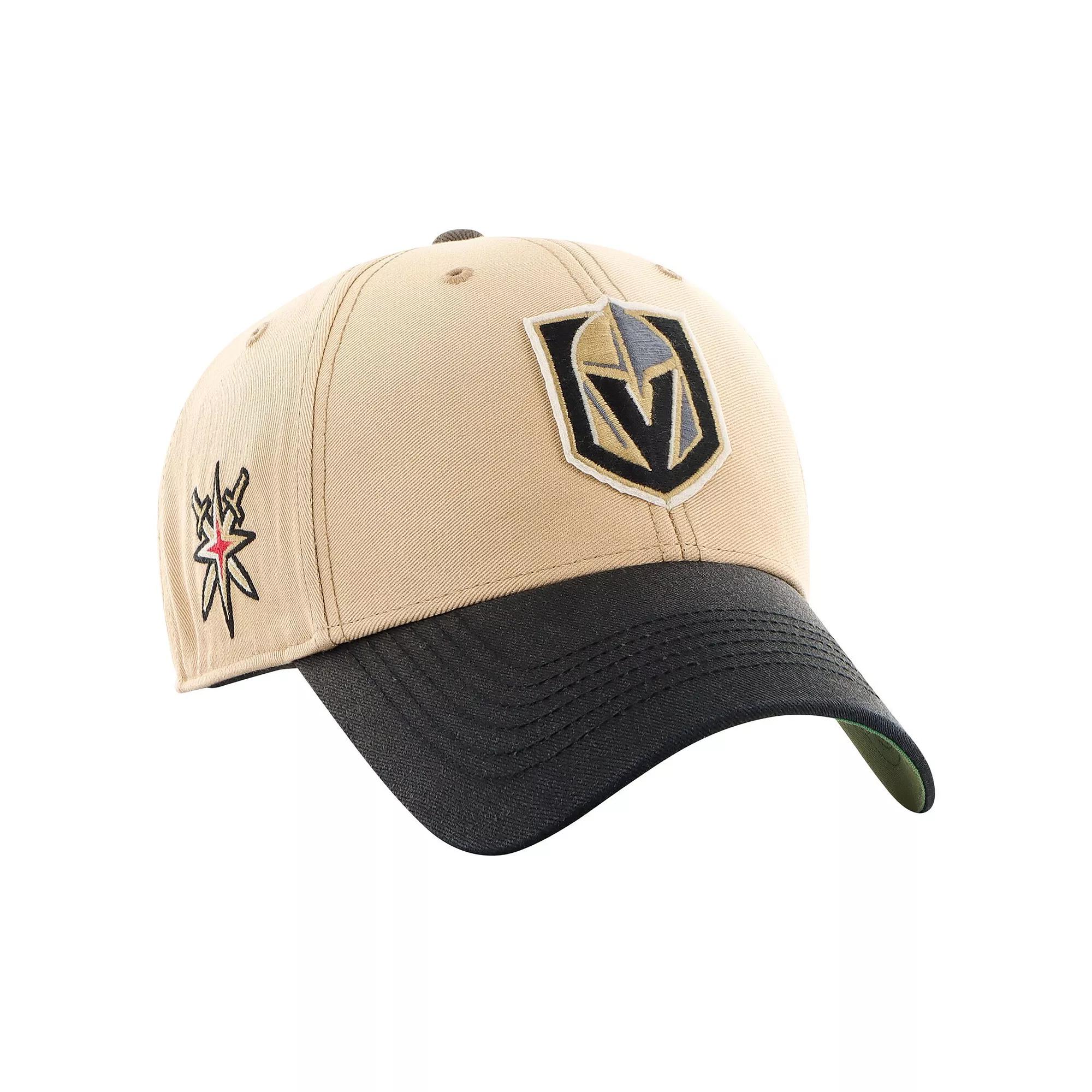 Men's '47 Khaki/Black Vegas Golden Knights Dusted Sedgwick MVP Adjustable Hat, Lvk Beig K Product Image