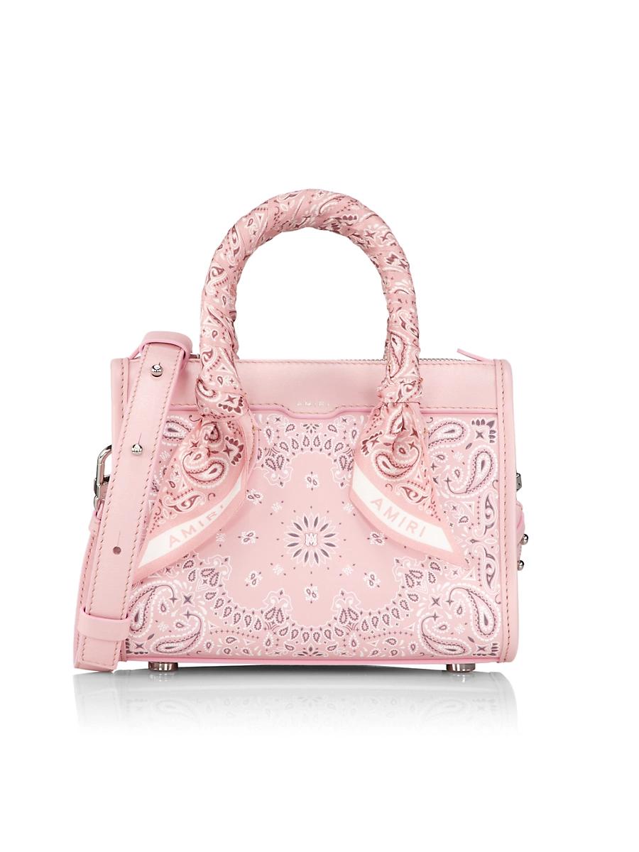 Womens Bandana Leather Triangle Bag Product Image