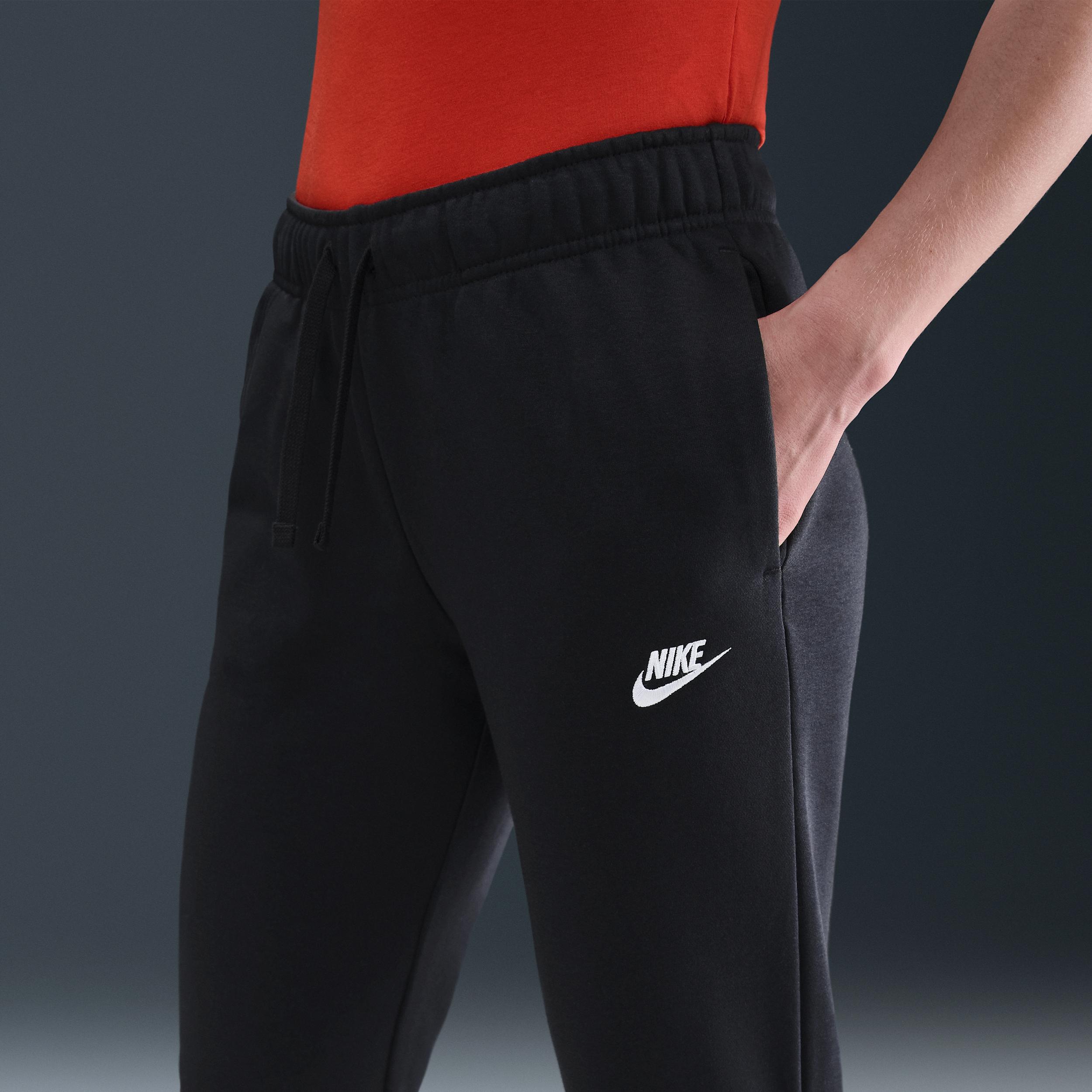 Womens Nike Sportswear Club Fleece Mid-Rise Jogger Pants | DQ5191-010 Product Image