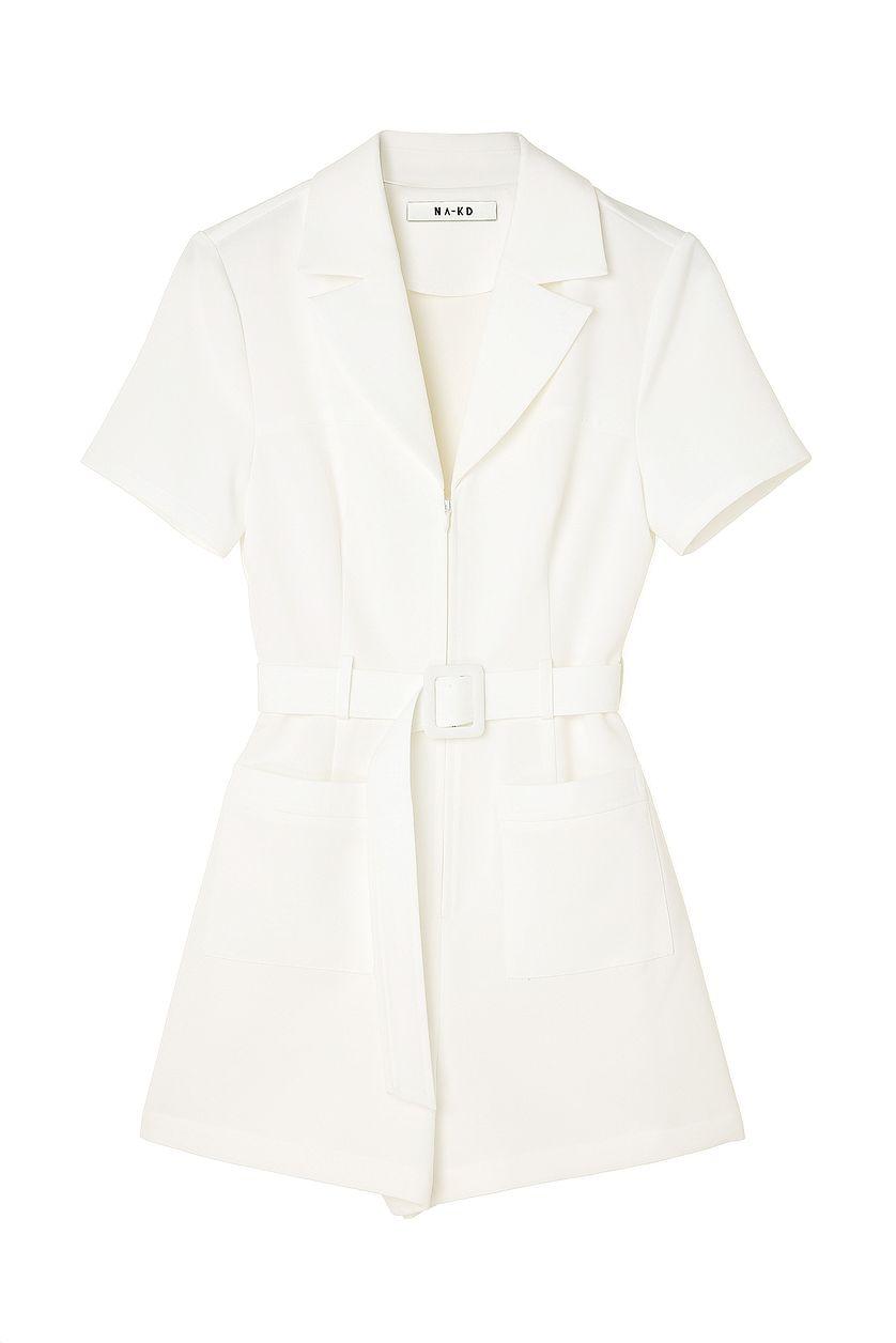 Zipped Belted Playsuit Product Image