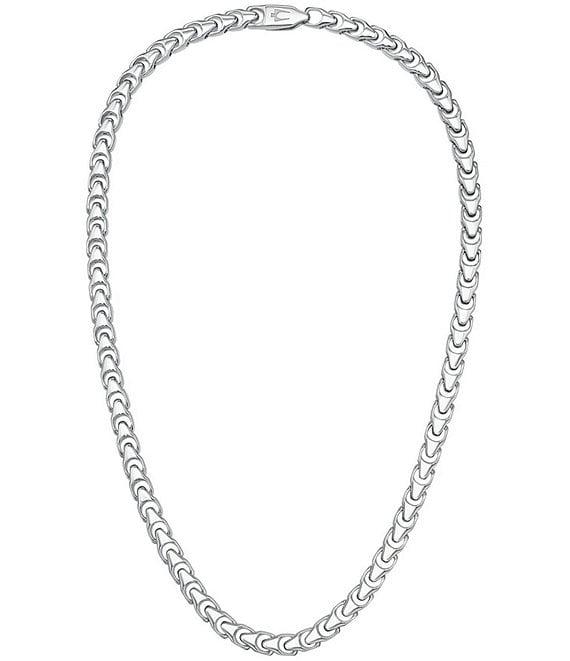 Bulova Men's Sterling Silver Chain Necklace Product Image