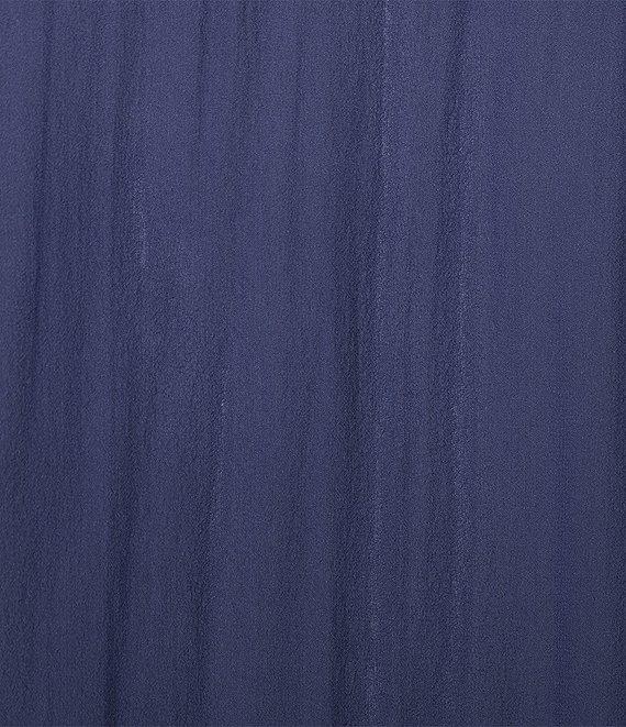 Eileen Fisher Sheer Silk Georgette Tie Front Bracelet Sleeve Cardigan Product Image