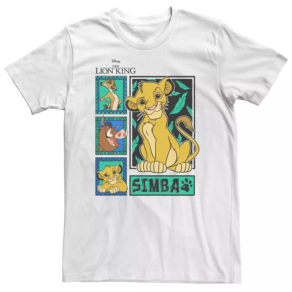 Disney's The Lion King Simba Big & Tall Jungle Panels Tee, Men's,  Product Image