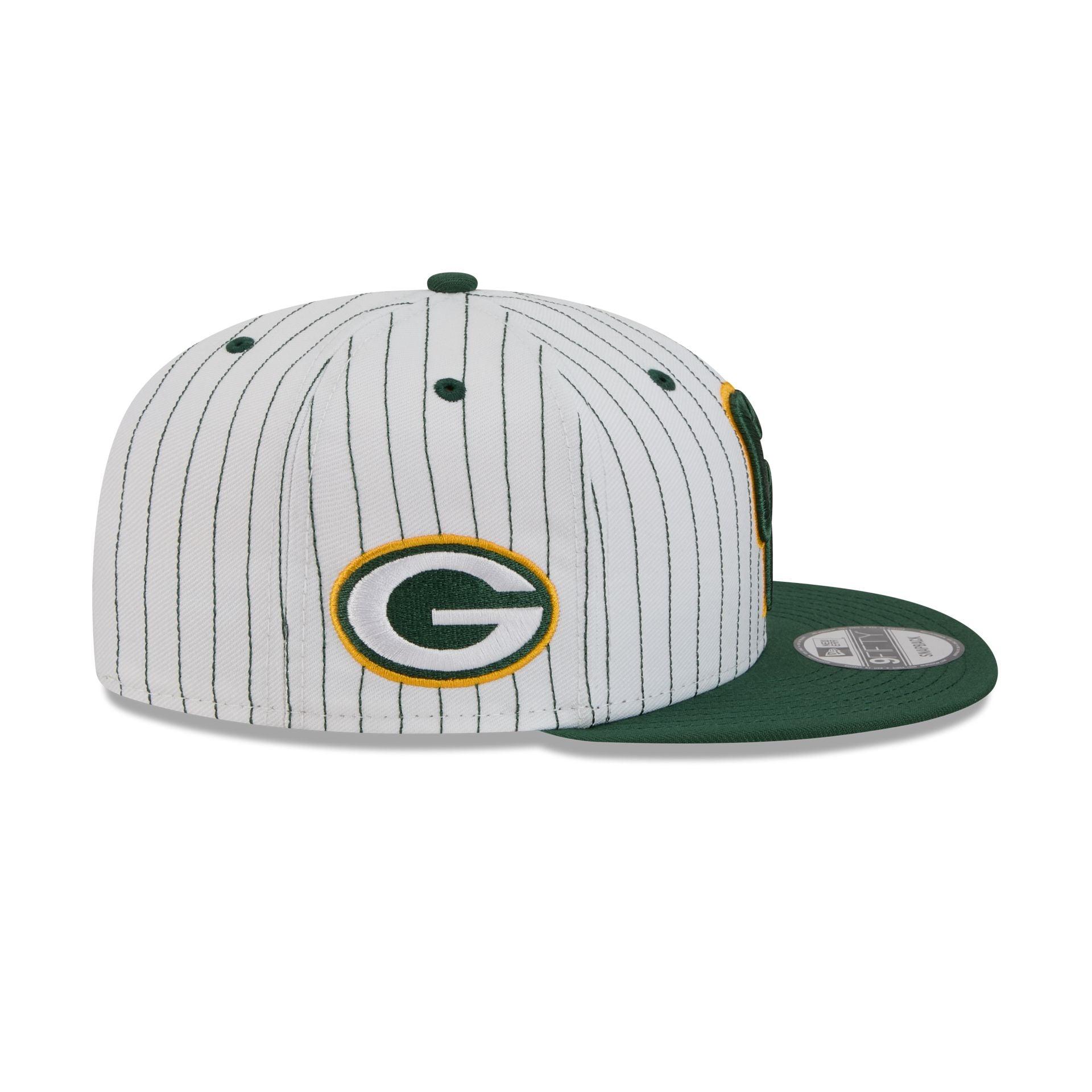 Green Bay Packers Deceptor Pinstripe 9FIFTY Snapback Hat Male Product Image