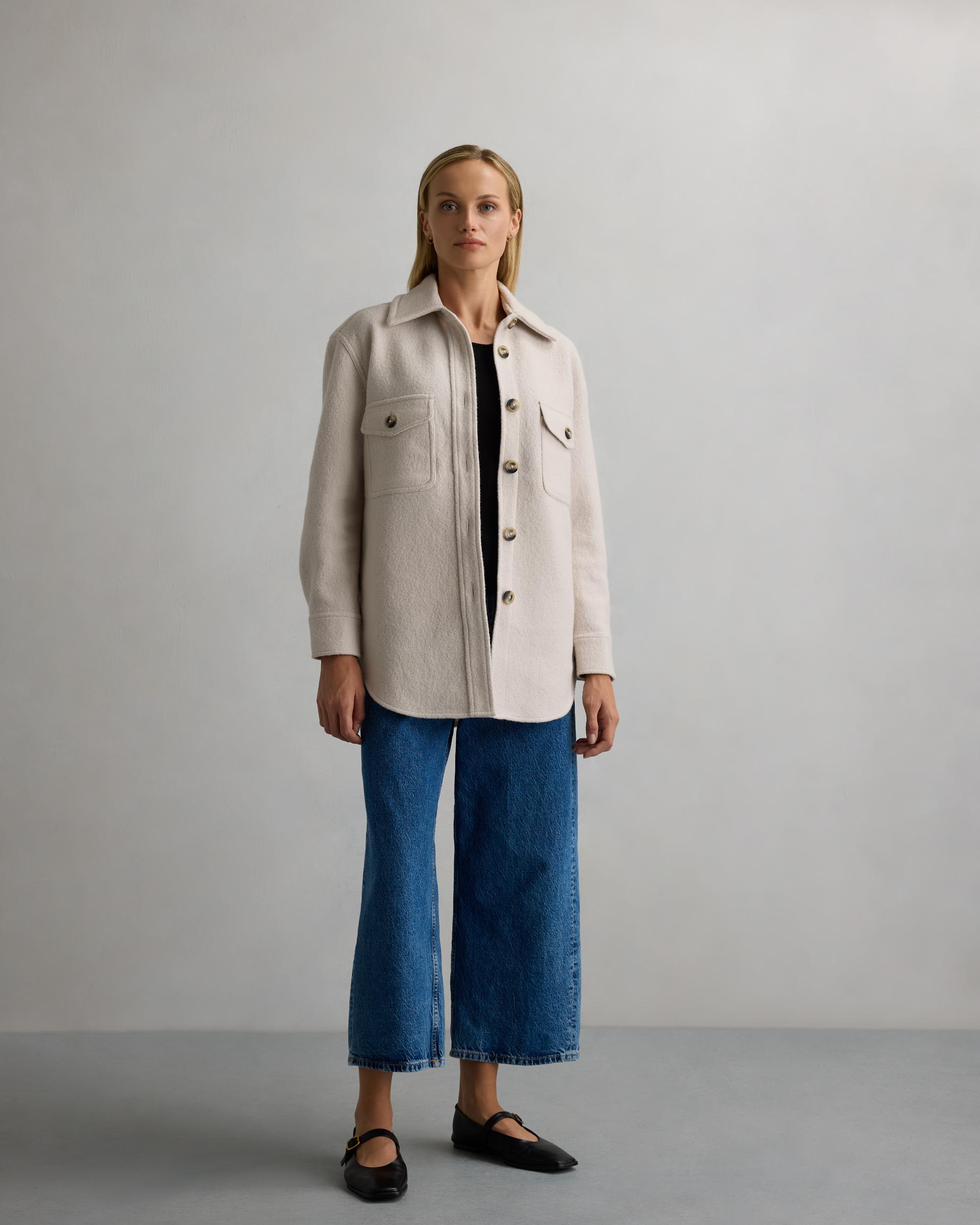 Quince | Women's 100% Merino Wool Shirt Jacket Product Image