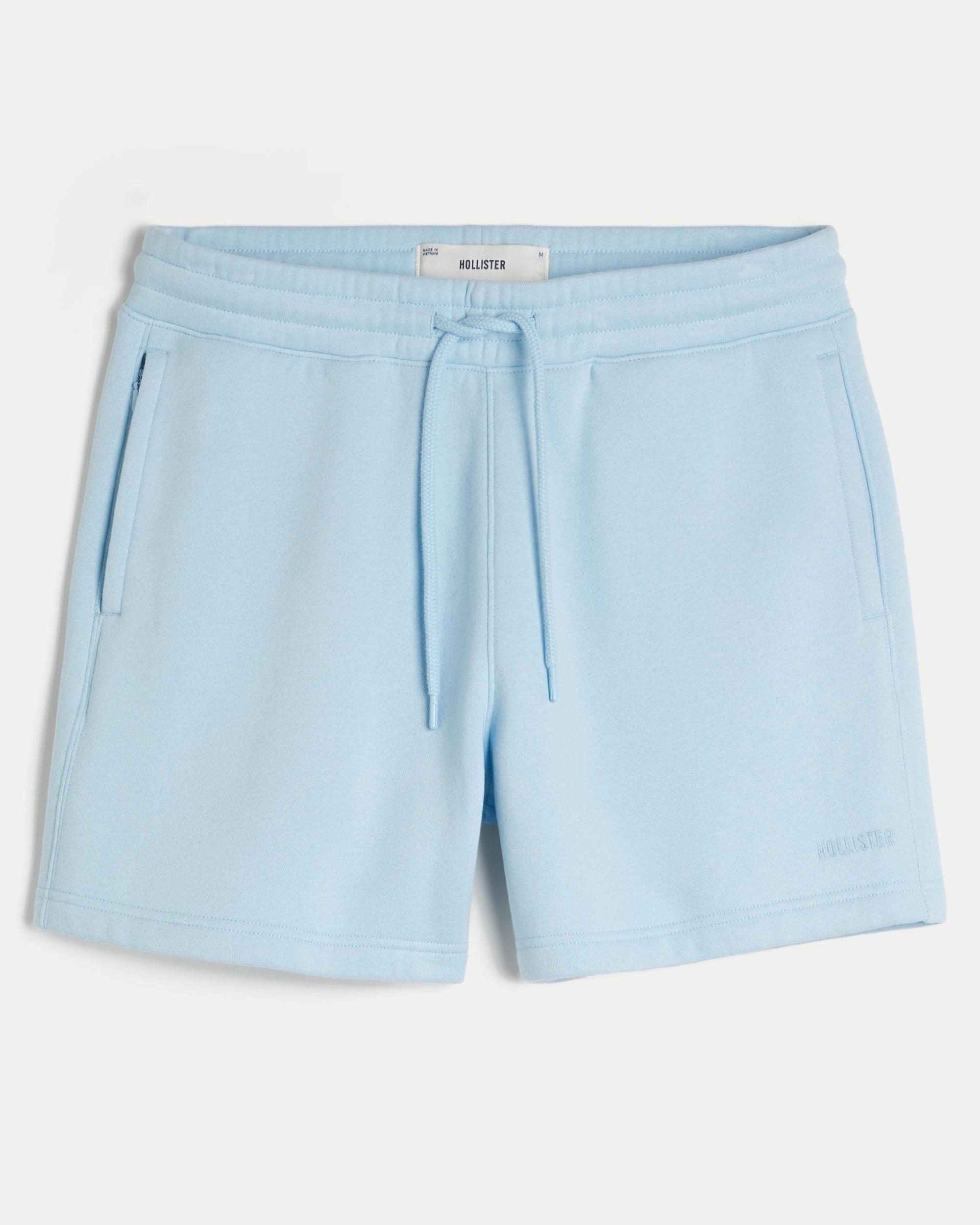 Mid-Thigh Loose Fleece Shorts Product Image