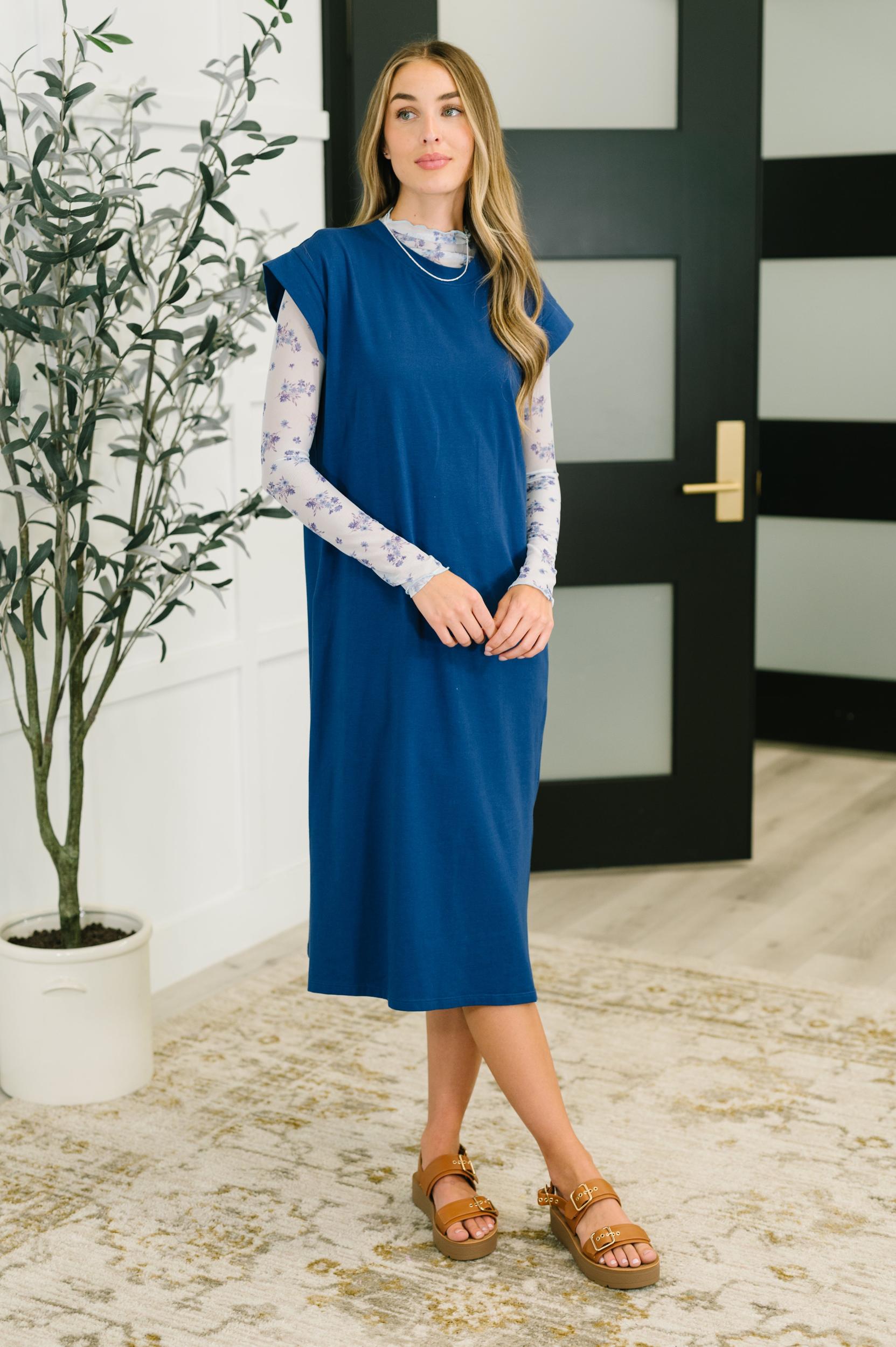 Travel Plush Knit Dress in Soft Teal (Online Exclusive) Female Product Image