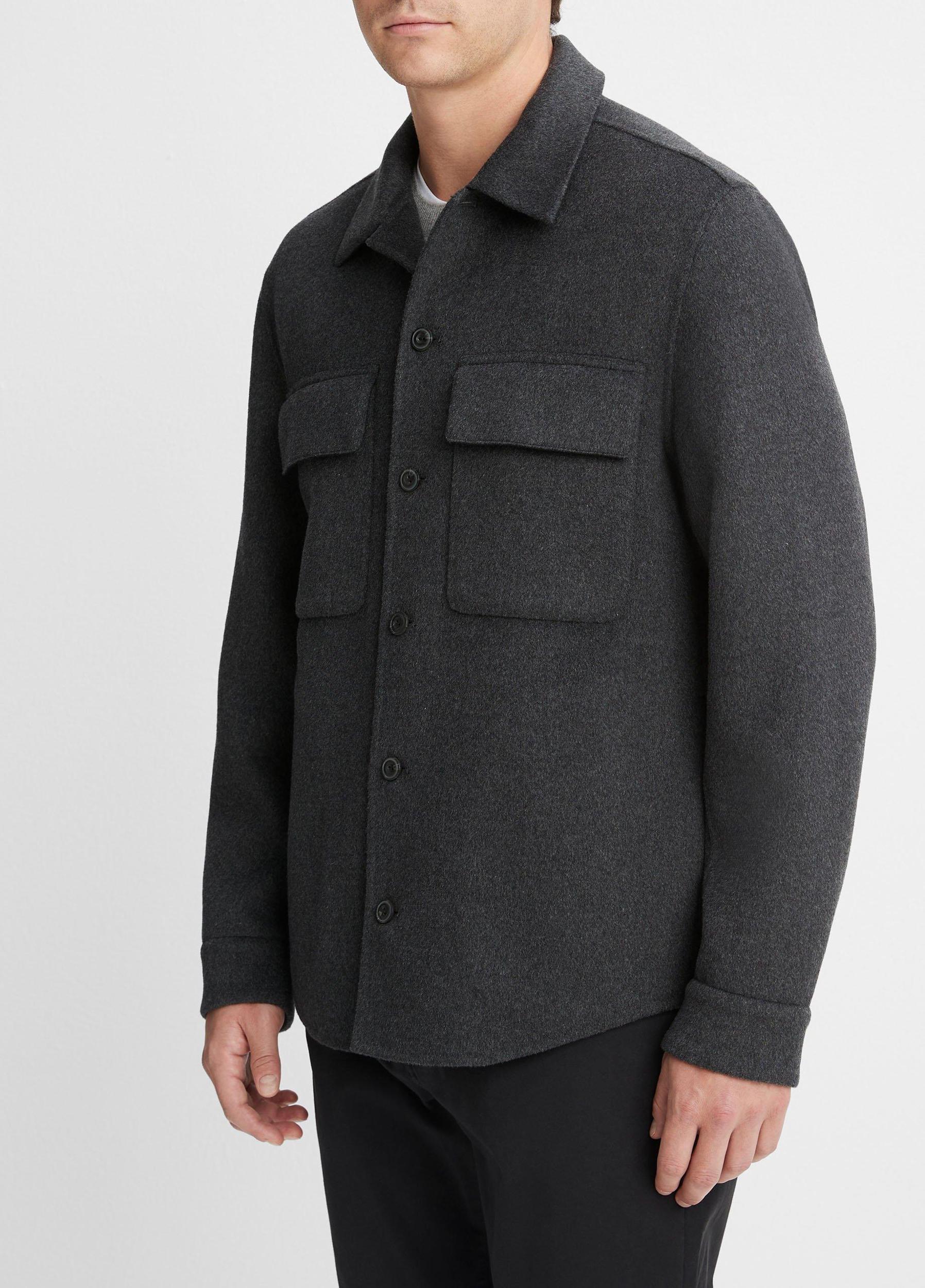 Splittable Wool-Blend Shirt Jacket Product Image