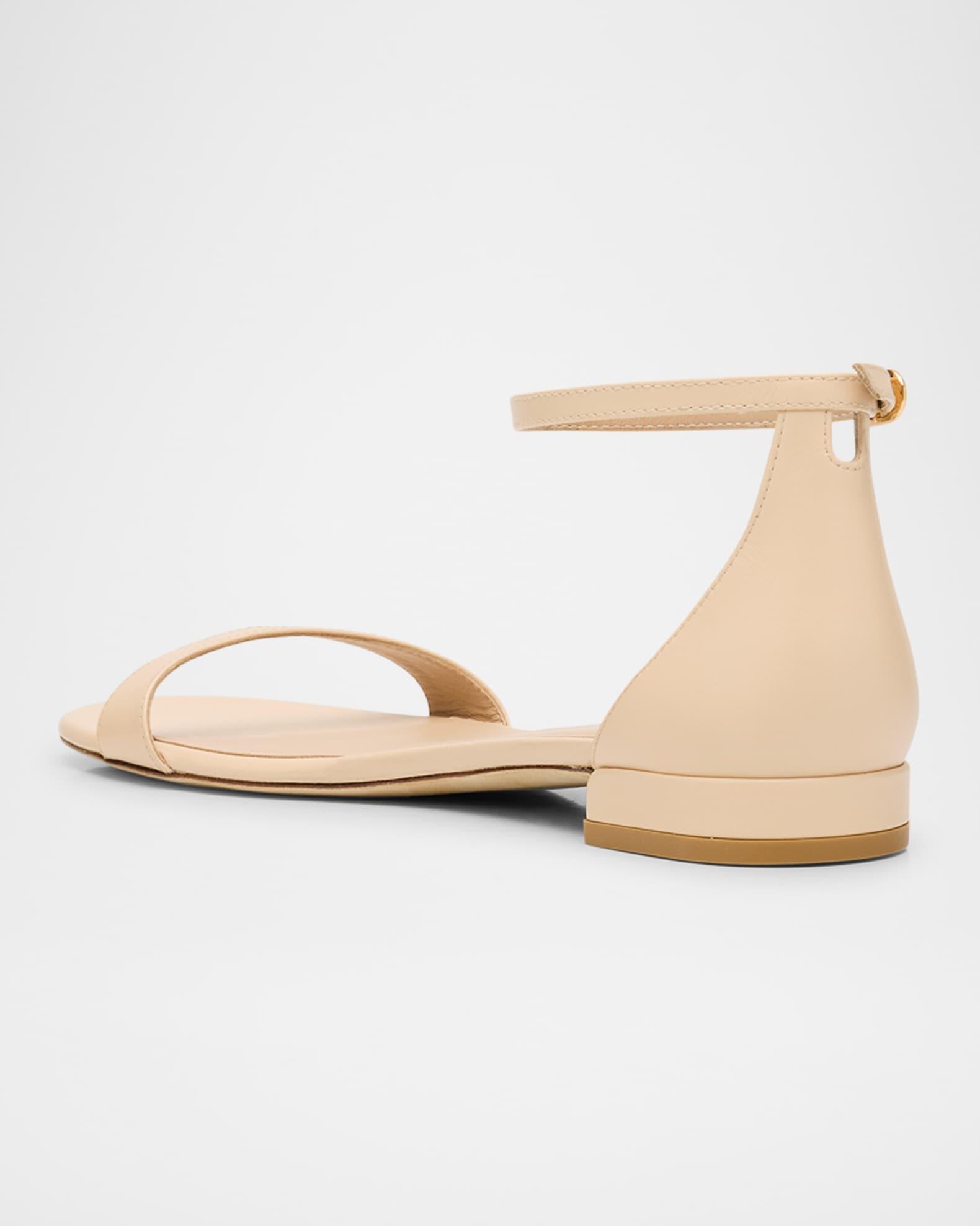 Nudist Leather Ankle-Strap Sandals Product Image