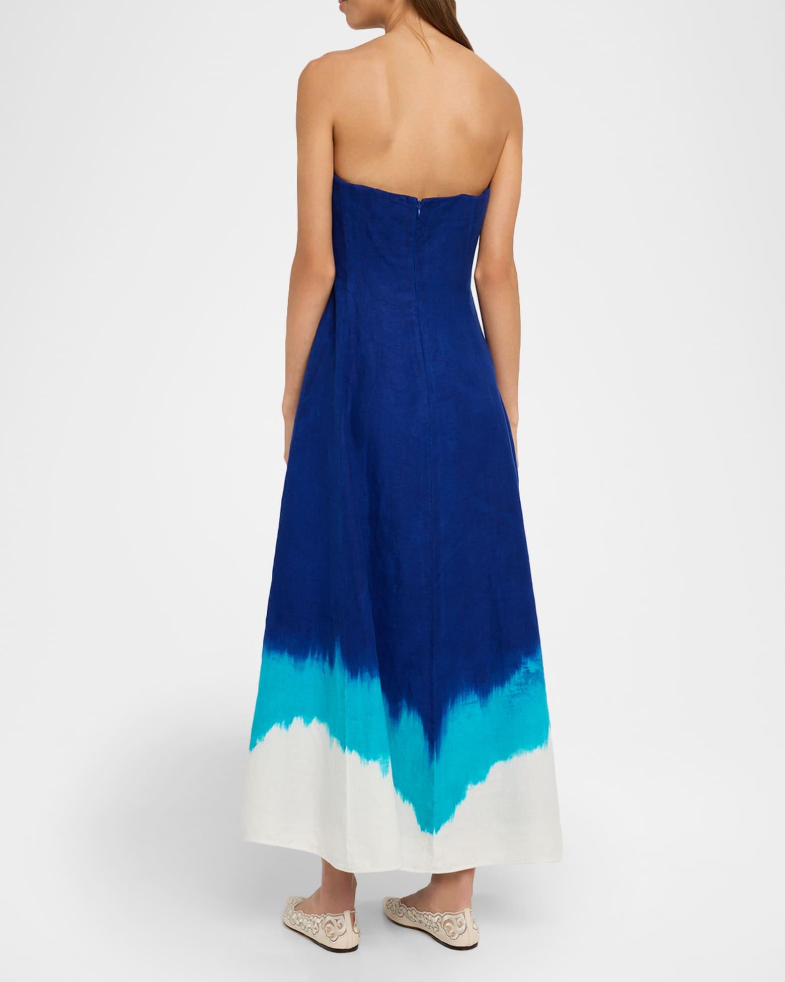 Alessia Strapless Tie-Dye Dress Product Image