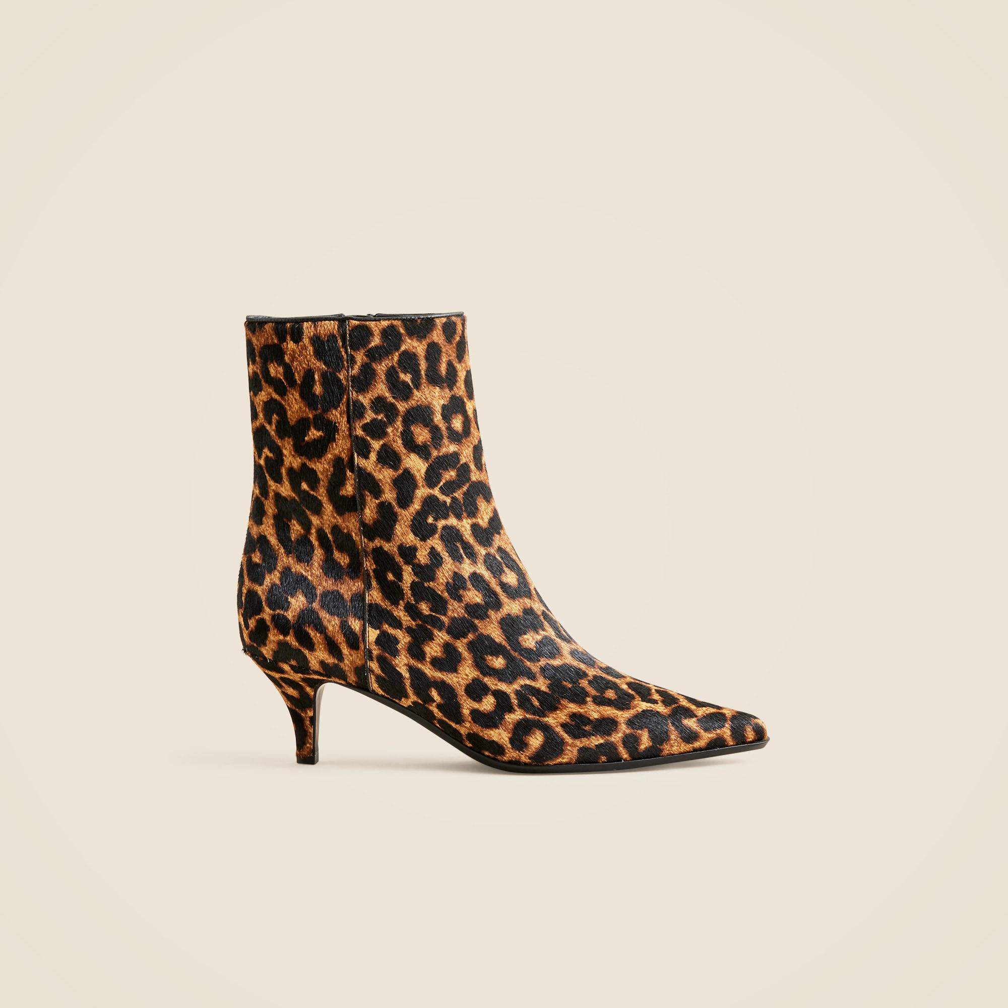 New Stevie ankle boots in leopard-print calf hair Product Image