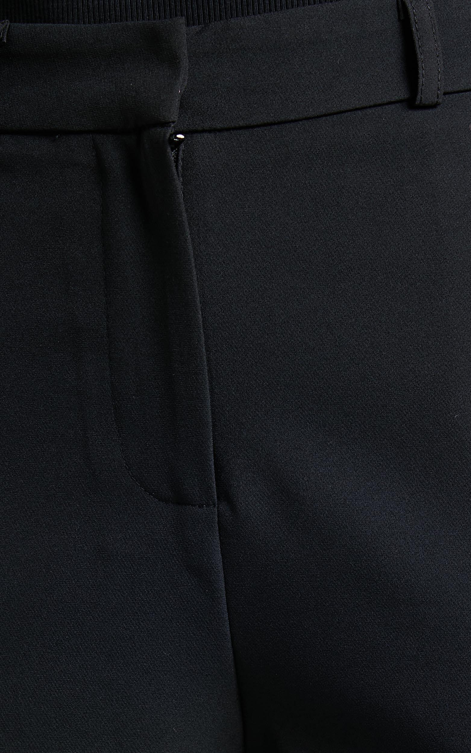 Hermie Pants - High Waisted Cropped Tailored Pants in Black Product Image