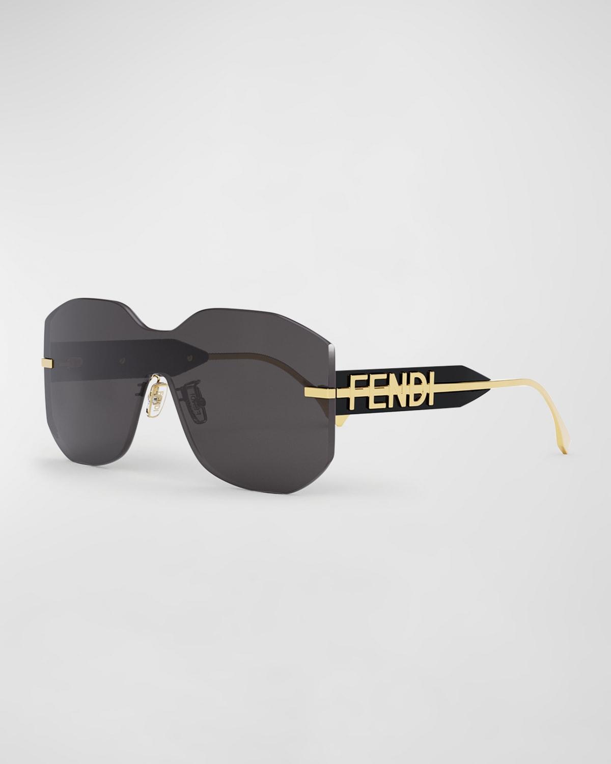 Fendi Fendigraphy Shield Sunglasses, 144mm Product Image