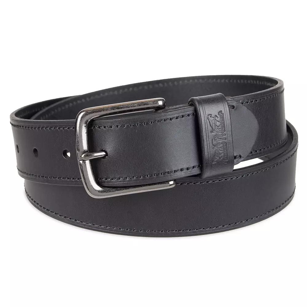 Men's Levi's® Embossed Logo Loop Casual Leather Belt, Size: XL, Black Product Image