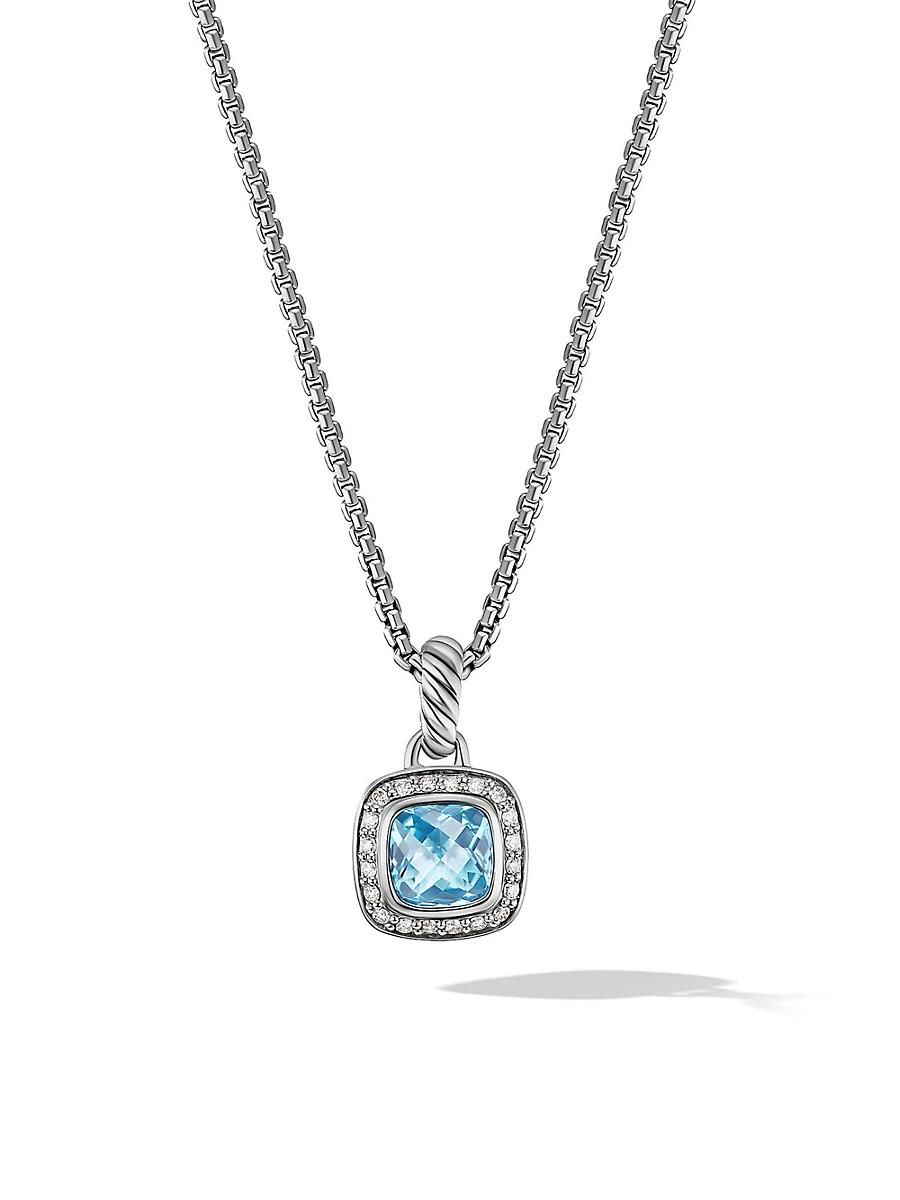 Womens Petite Albion Pendant Necklace in Sterling Silver Product Image