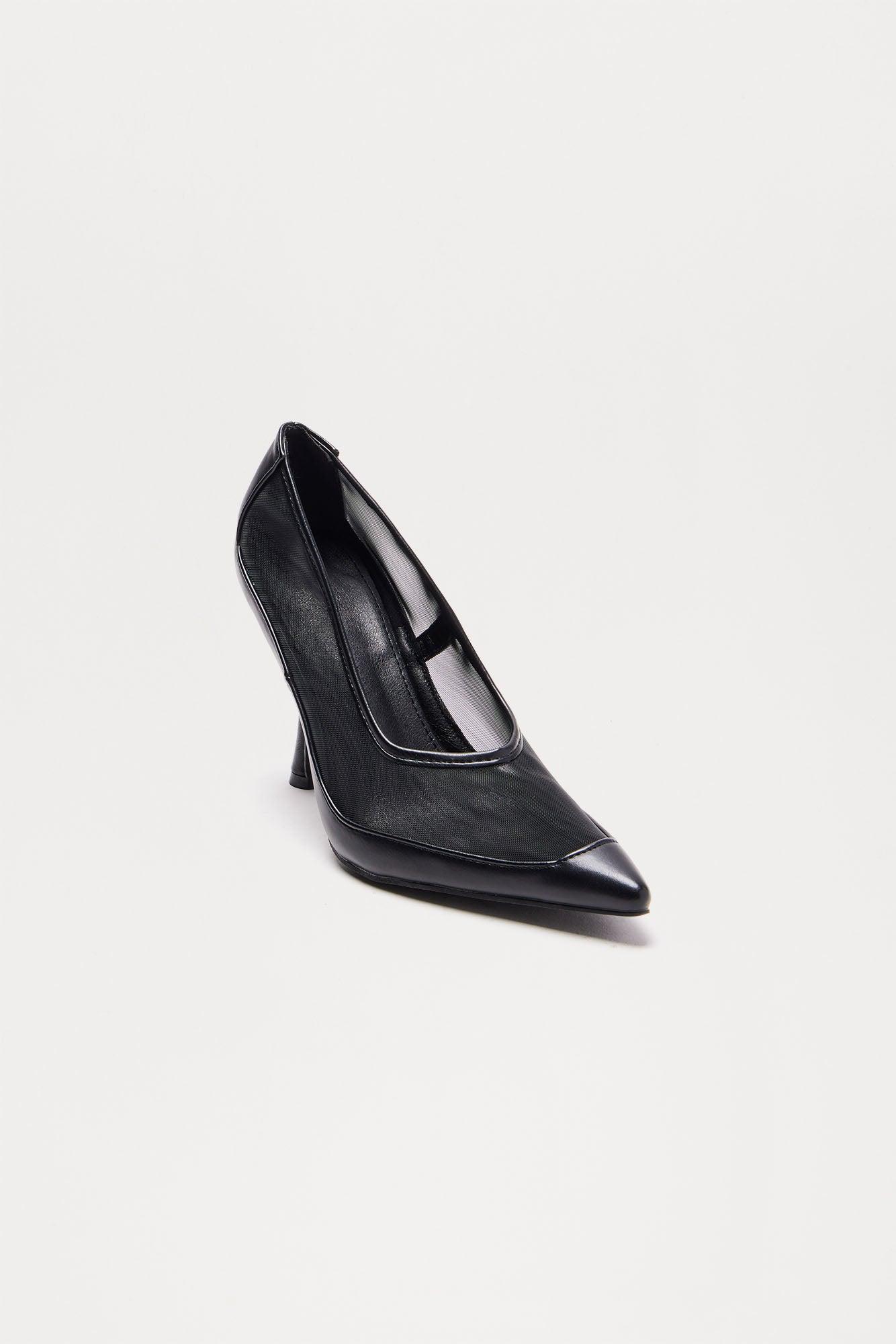 Viola Mesh Heels - Black Product Image