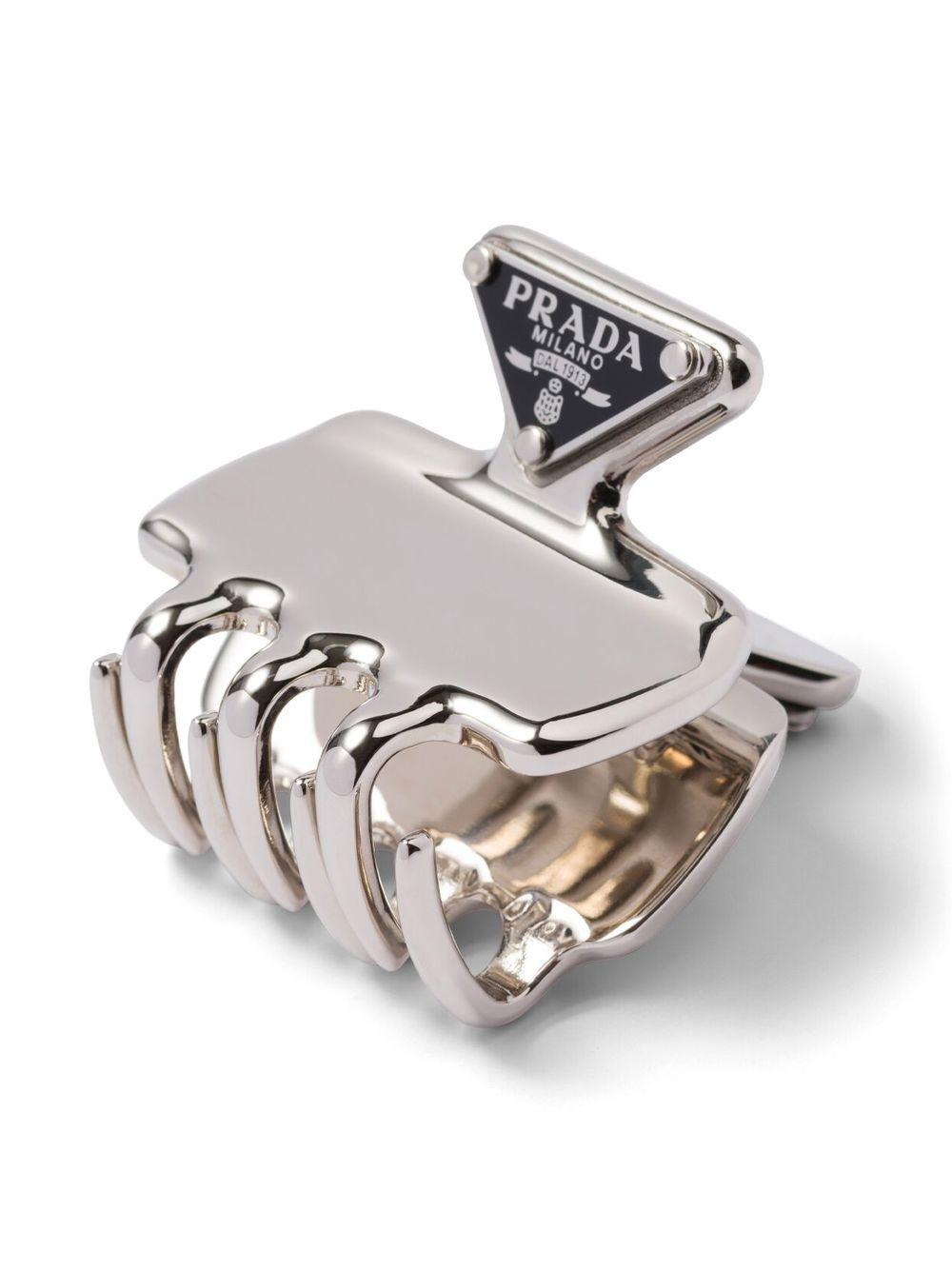 triangle-logo hair clip Product Image