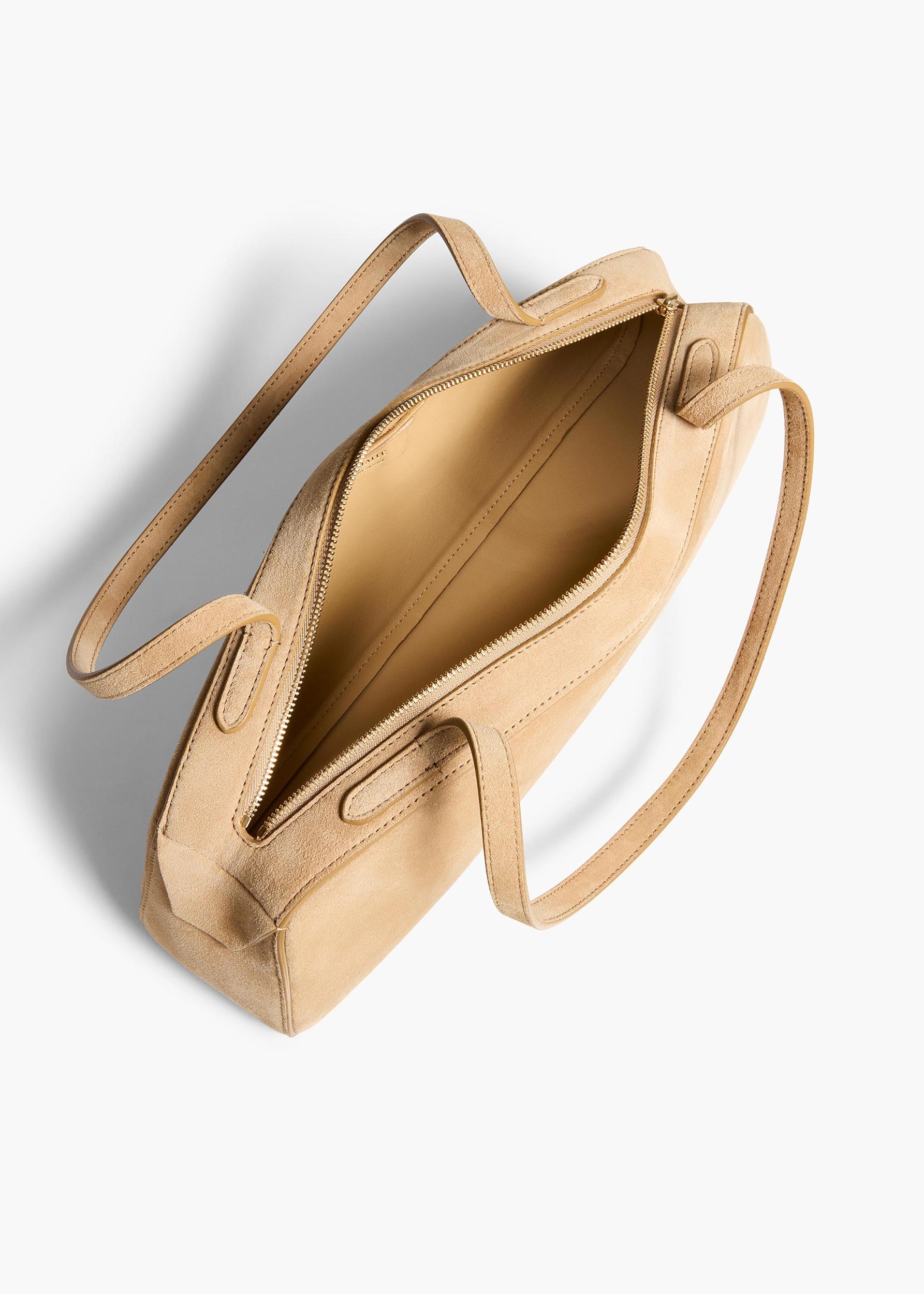 Simona Shoulder Bag in Wheat Suede Product Image