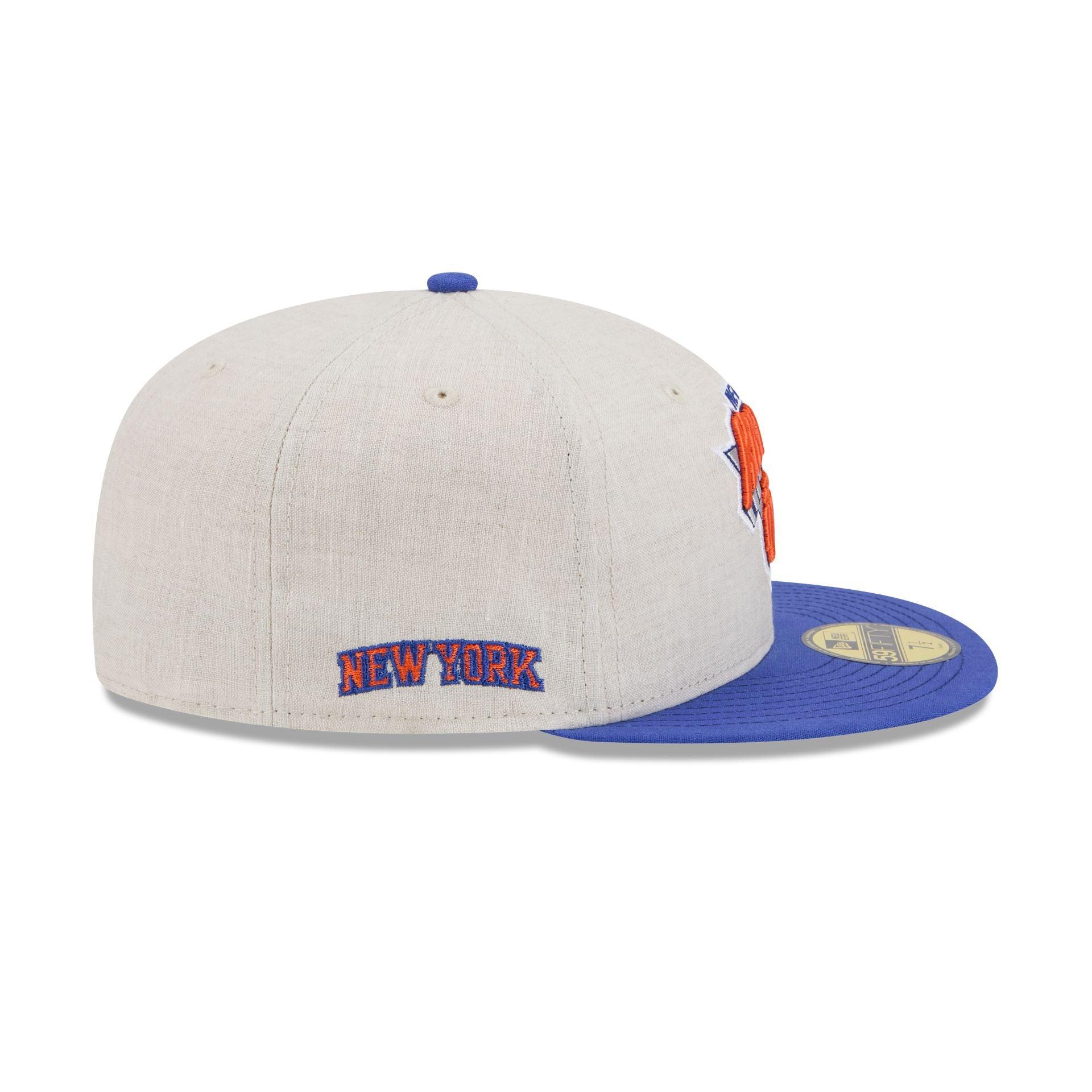 New York Knicks Linen 59FIFTY Fitted Hat Male Product Image